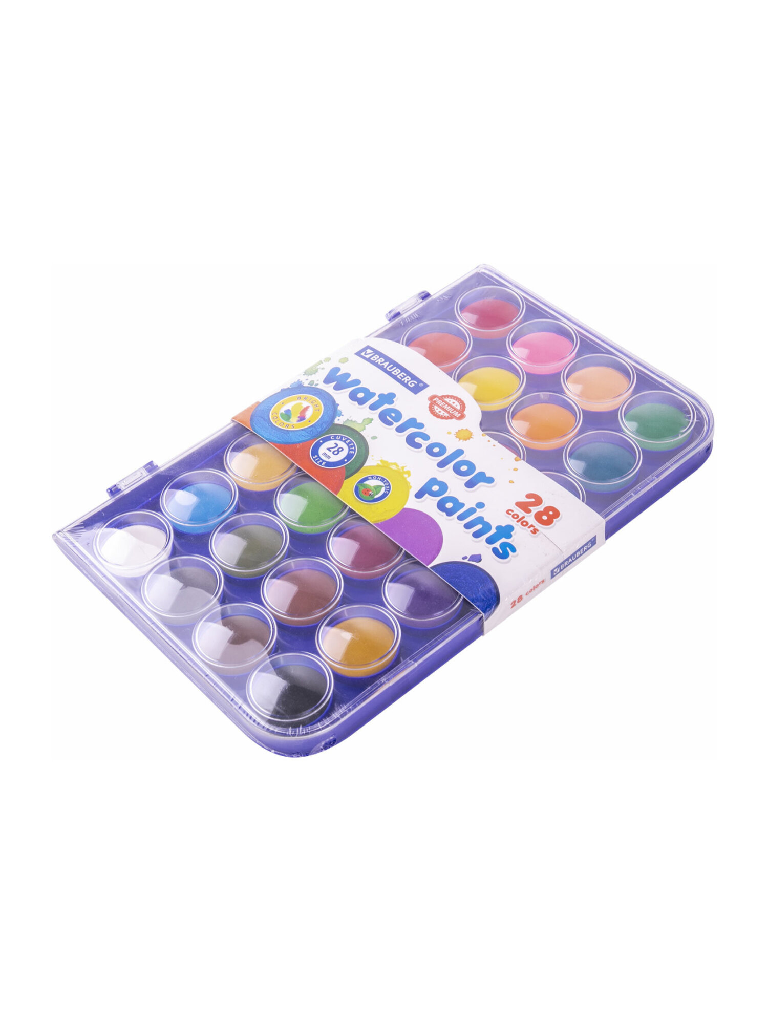 Краски акварель Brauberg 28 цв. - фото 11