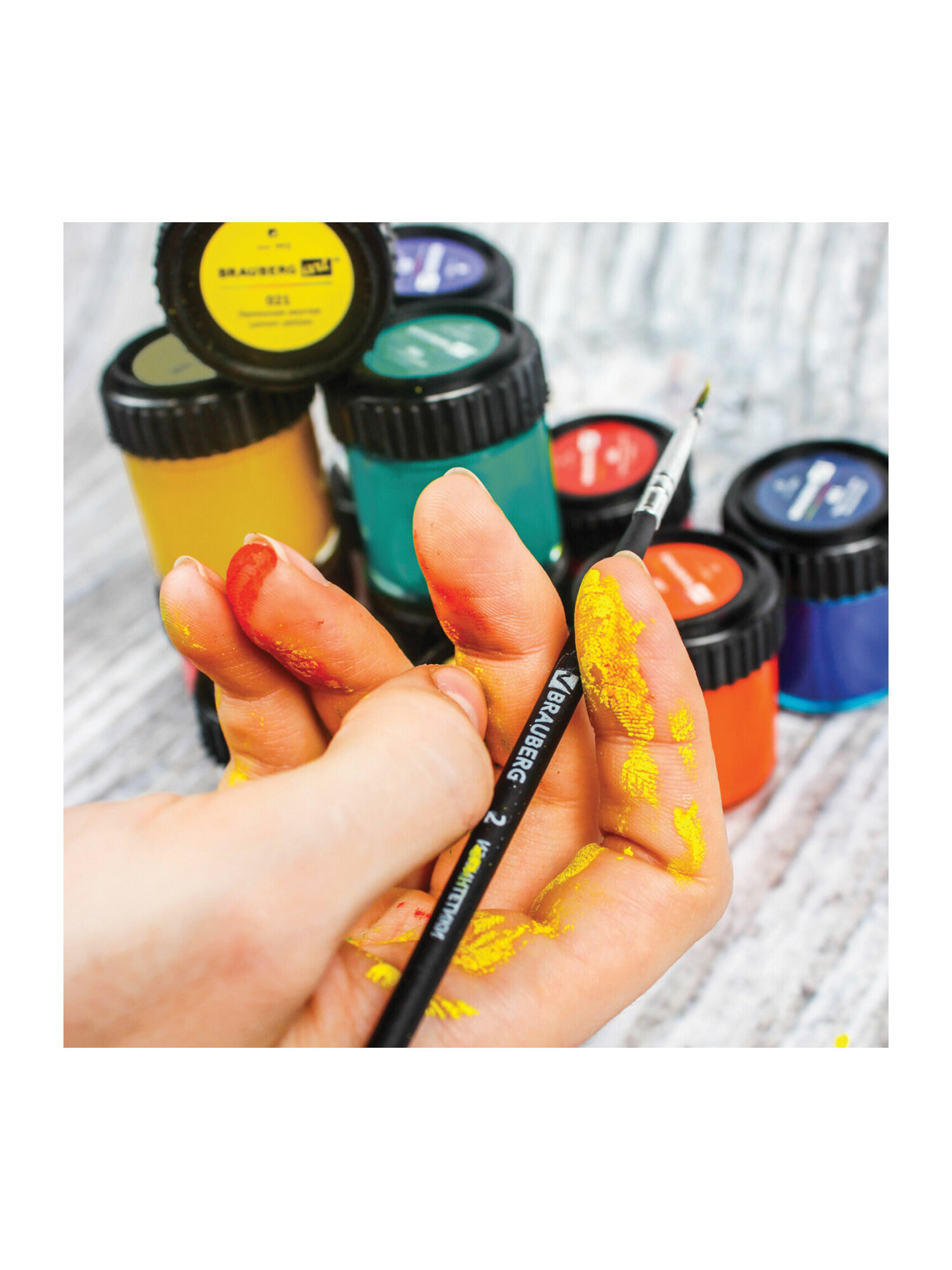 Краски гуашь Brauberg 12 цв. - фото 22