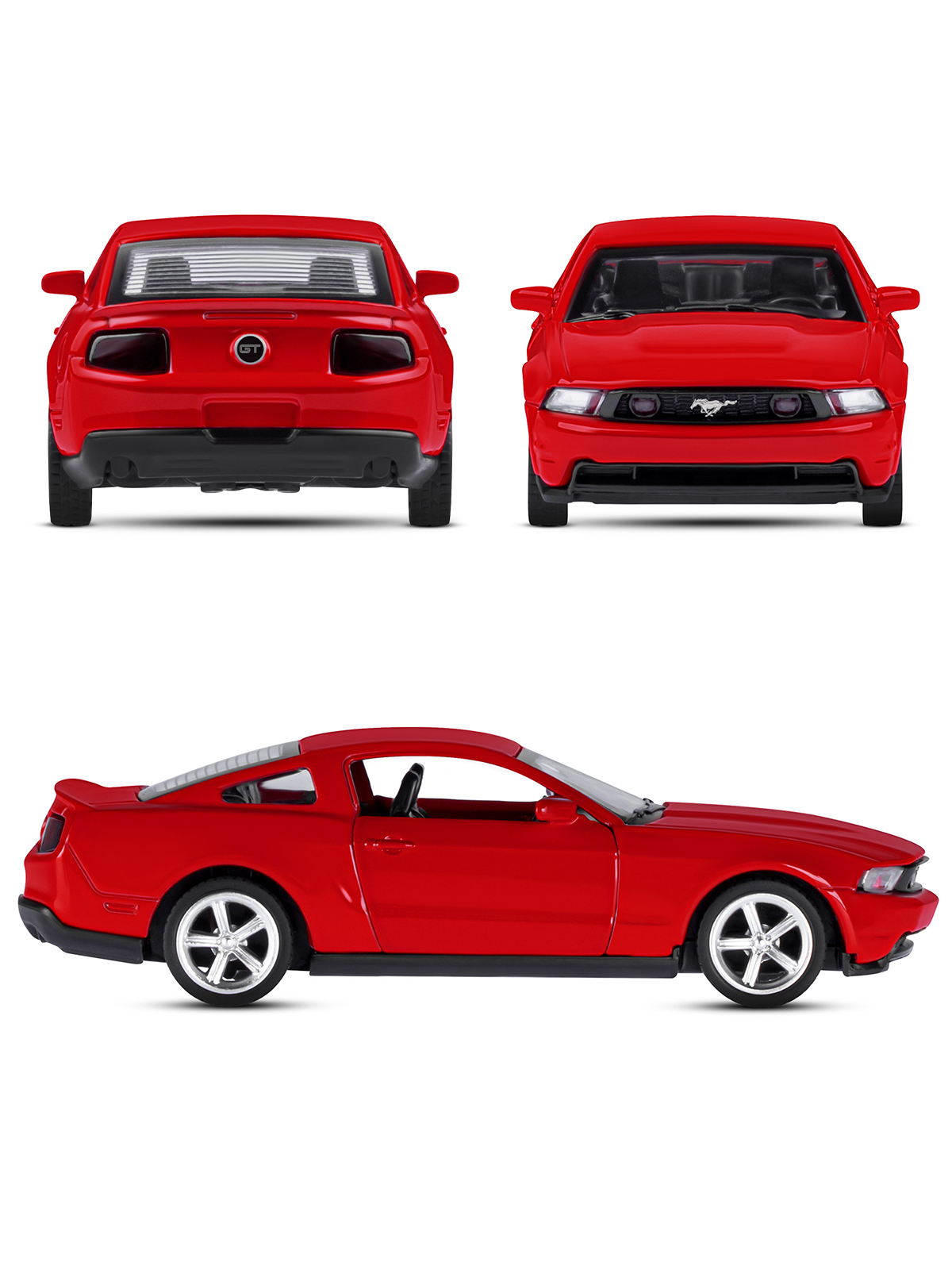 Автомобиль АВТОпанорама Ford Mustang GT 1:43 JB1251254 - фото 5