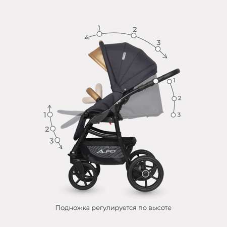 Коляска 3в1 Riko Basic Alfa Ecco