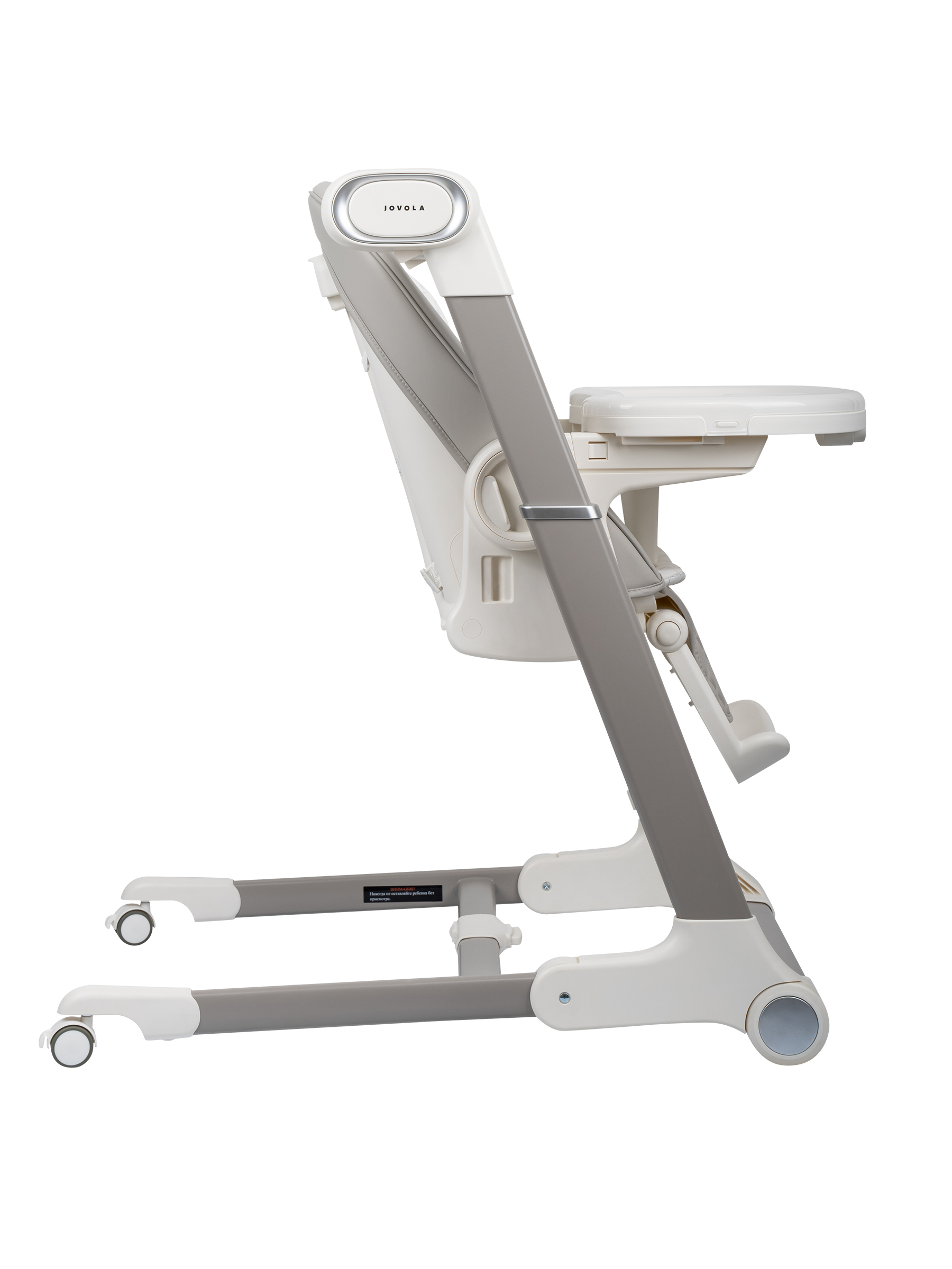 Стульчик для кормления JOVOLA Loki с функцией электрокачели серый - фото 15