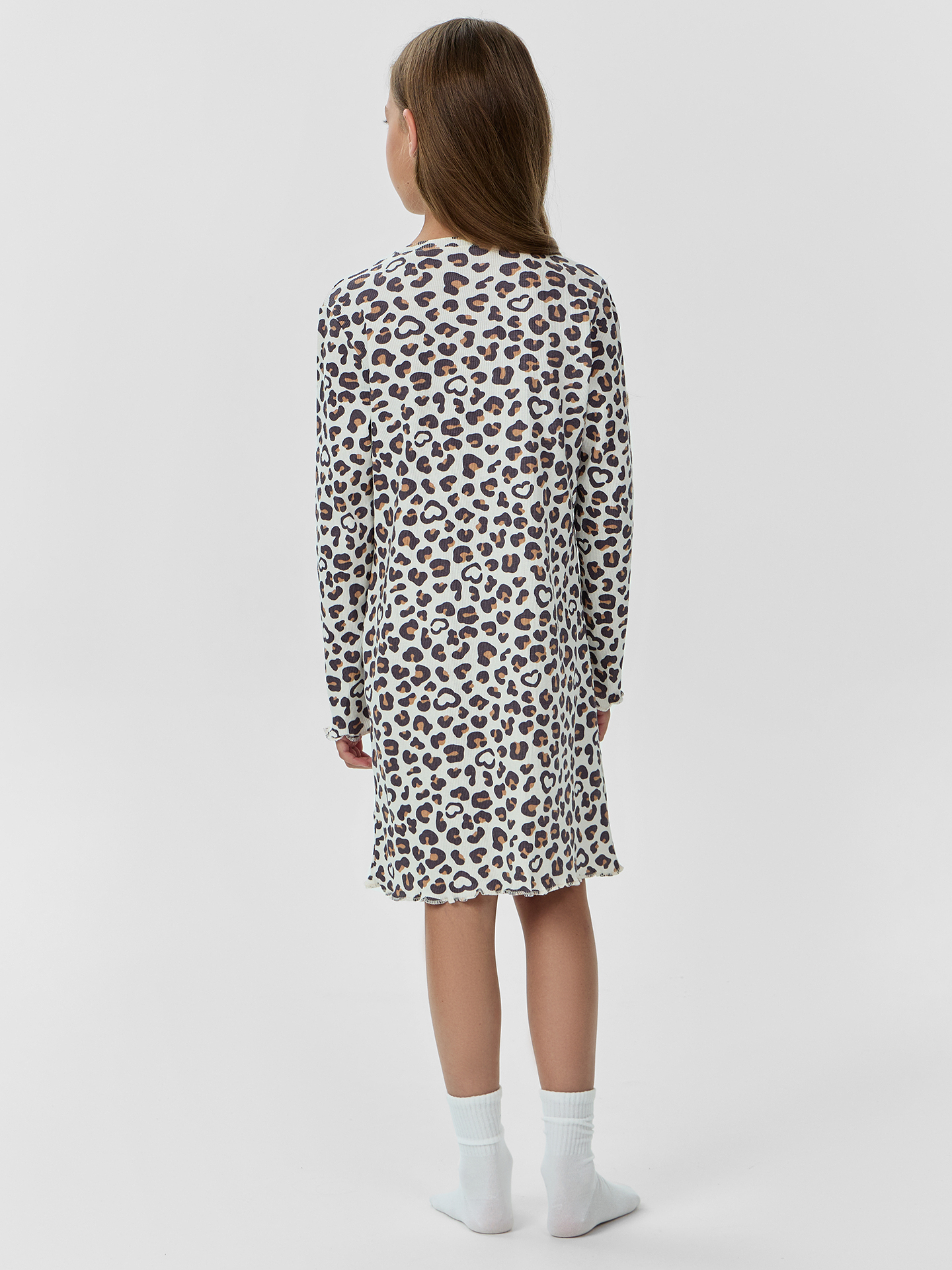 Сорочка ночная Mark Formelle (Марк Формэль) 577726/леопардовые сердечки на молоке - фото 2