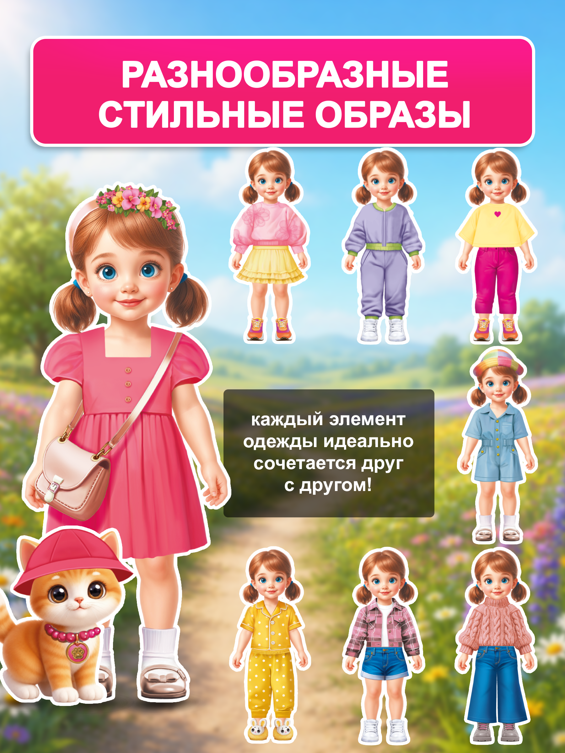 Настольная игра Tigitak Девочка с котенком - фото 2