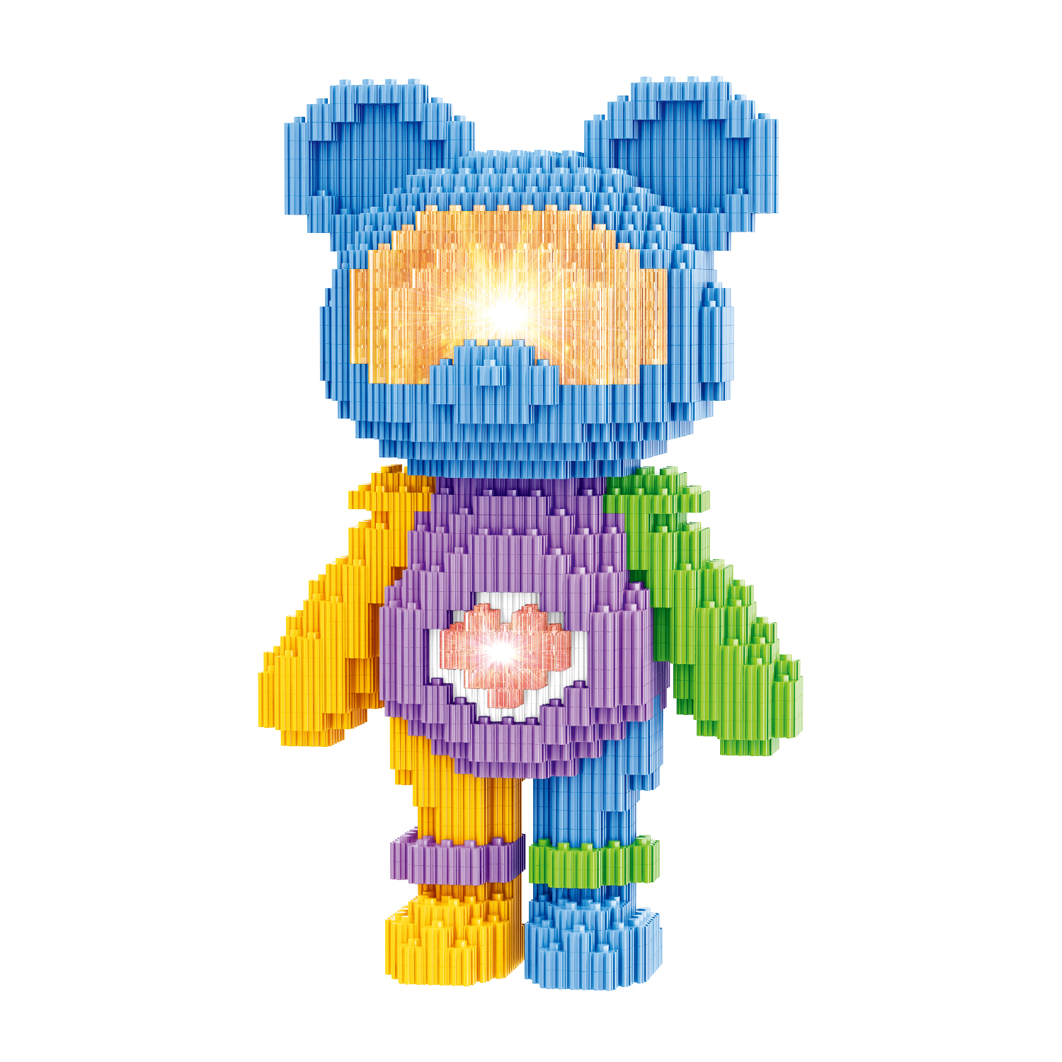 Конструктор Медведь звездный синий 955 дет. - фото 1