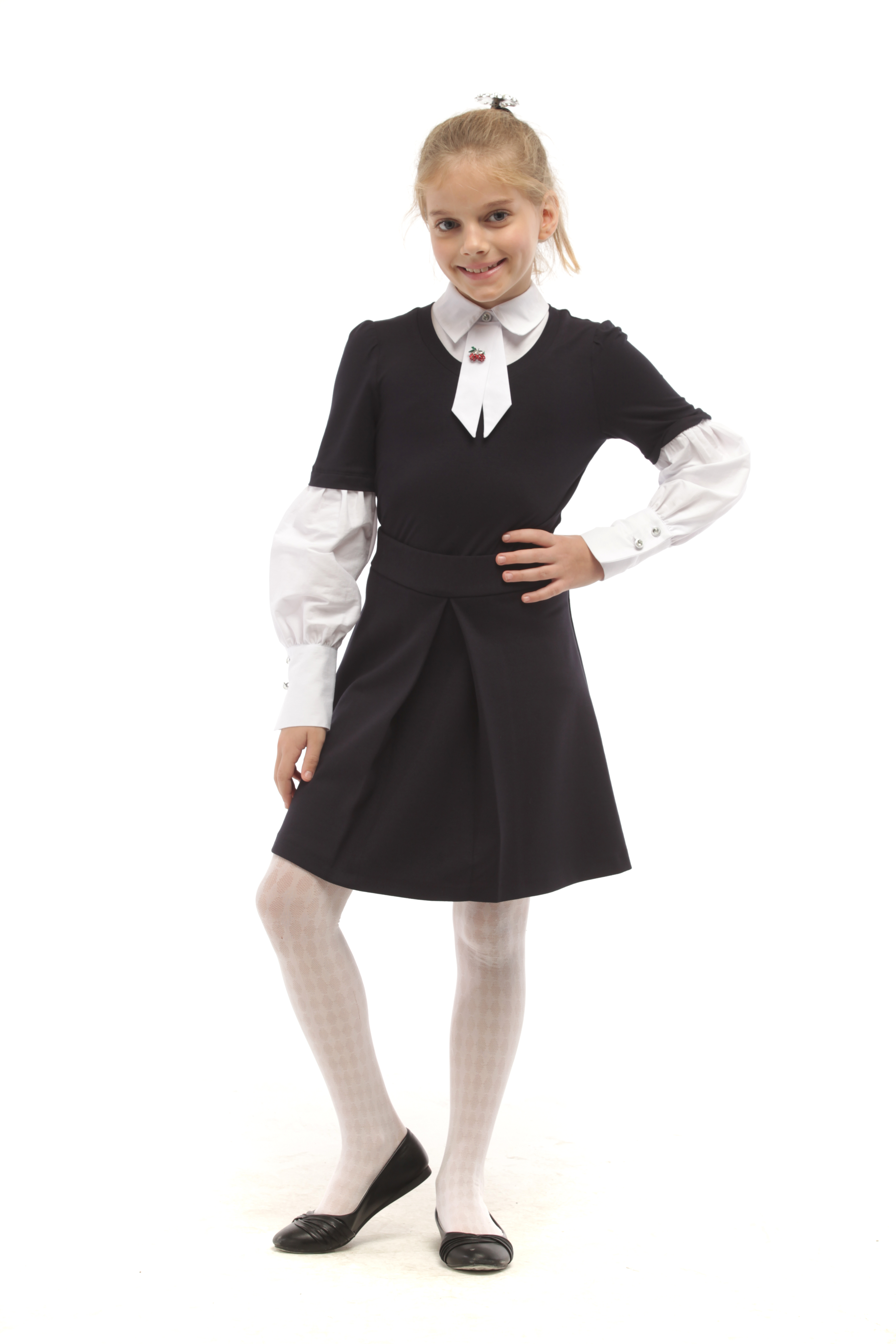 Юбка Stylish AMADEO AS-075-синий - фото 1