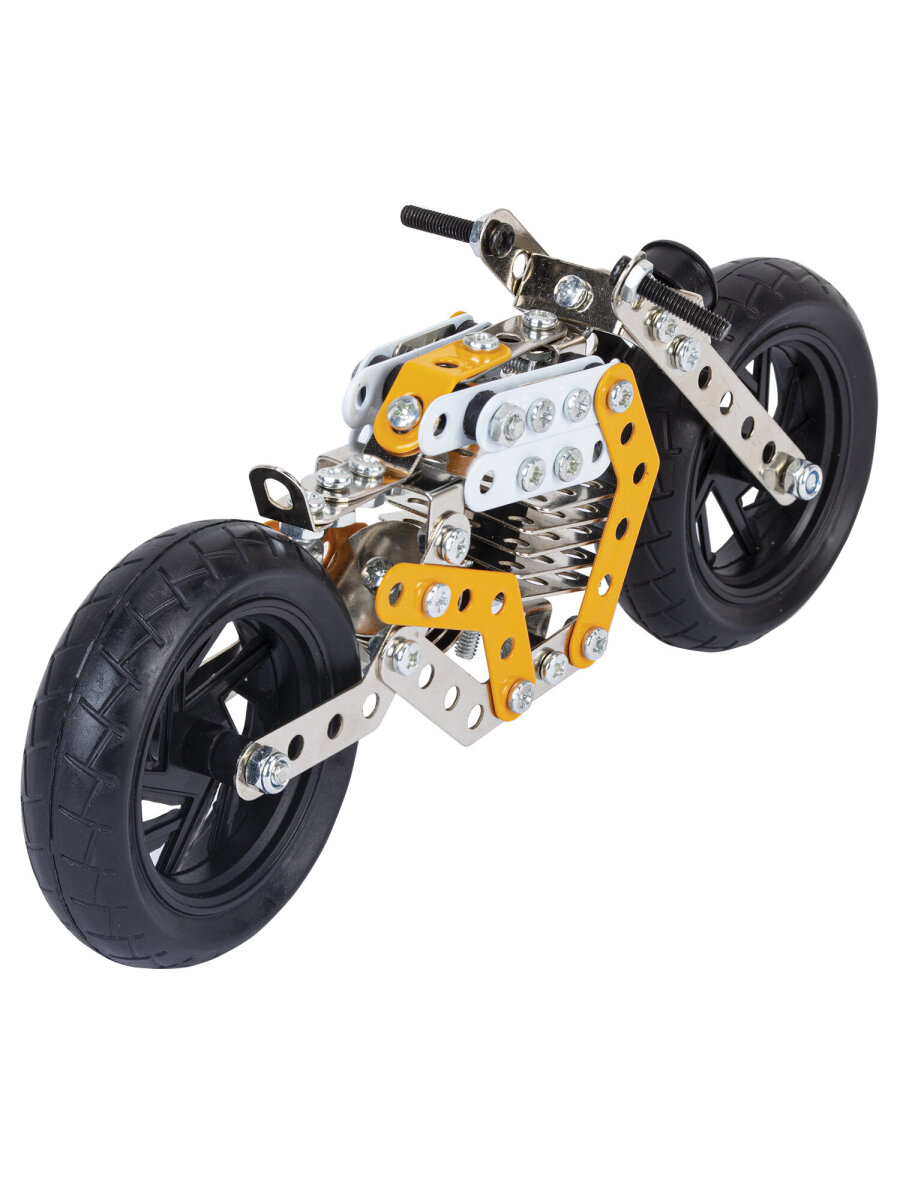 Конструктор BAMBOX Мотоцикл металлический 162 дет. - фото 4