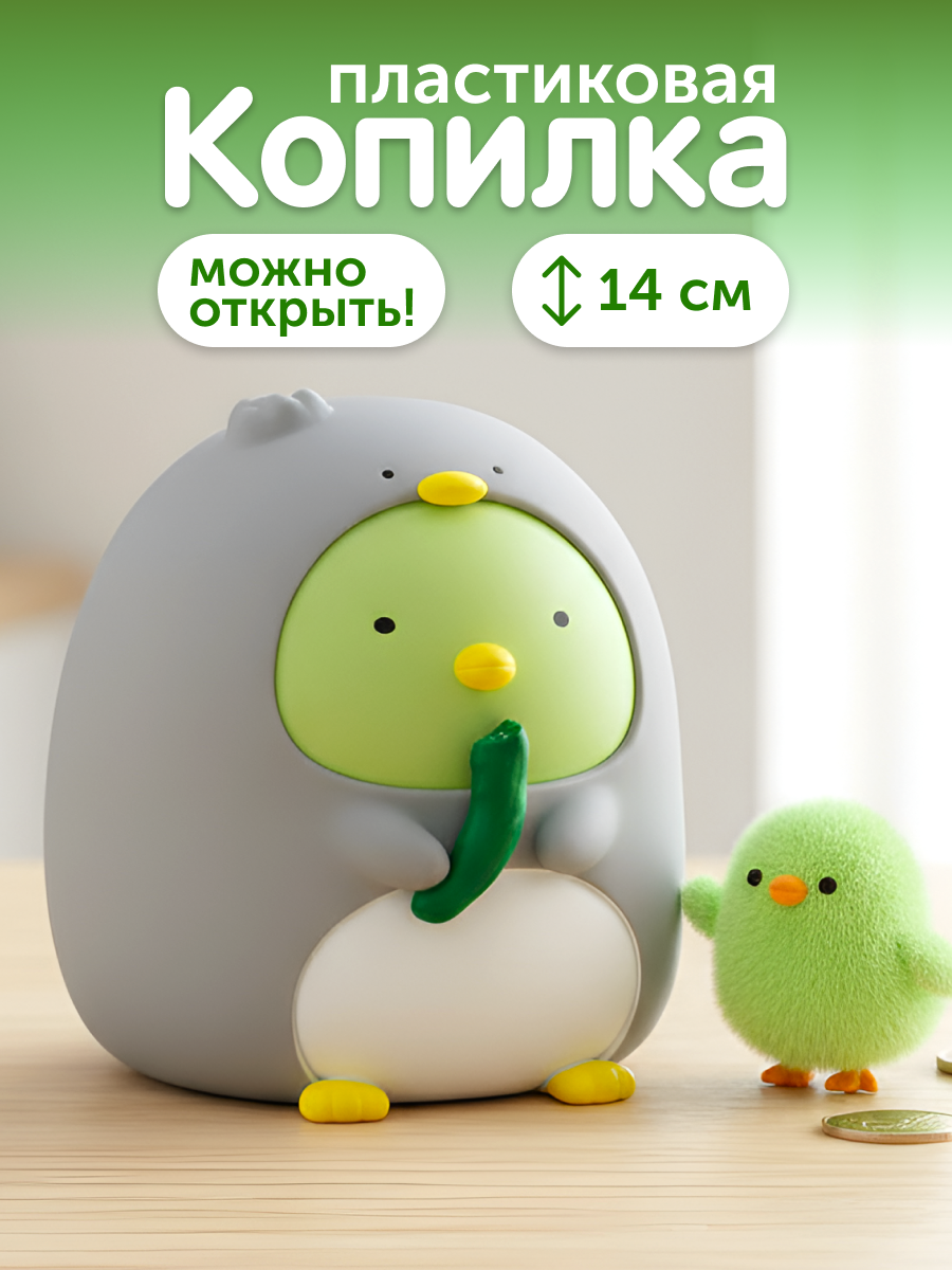 Копилка пластиковая iLikeGift Цыпленок - фото 1