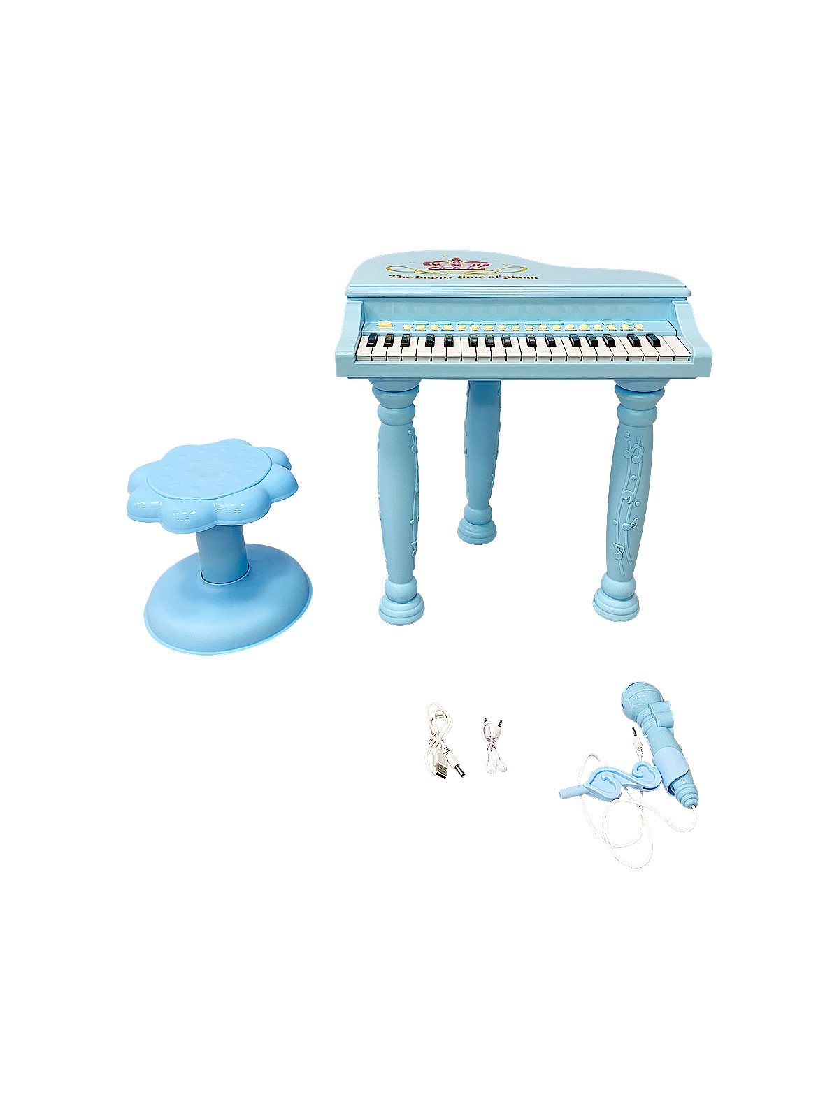 Игрушка музыкальная EVERFLO пианино, синтезатор, микрофон - фото 4