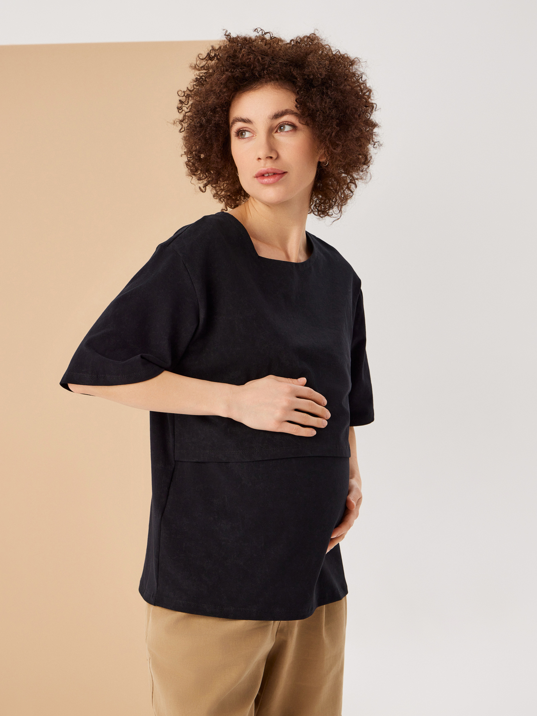 Футболка для кормящих Proud Mom ФВАР-0300-черный - фото 7