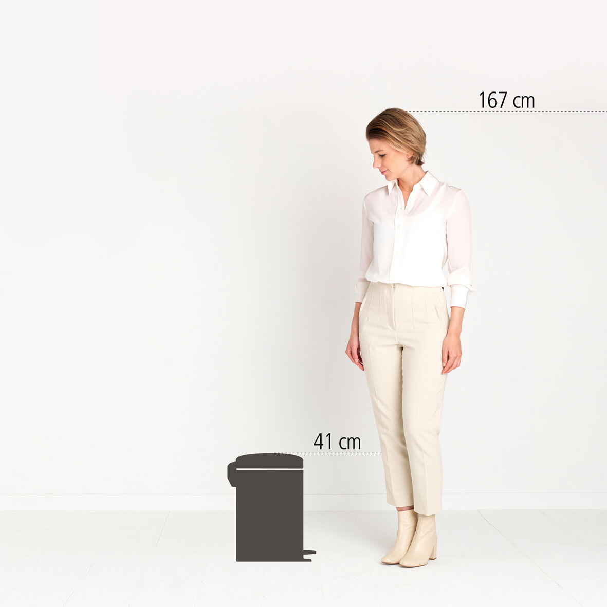Бак мусорный Brabantia NewIcon с педалью зеленая сосна 12л 304040 - фото 13
