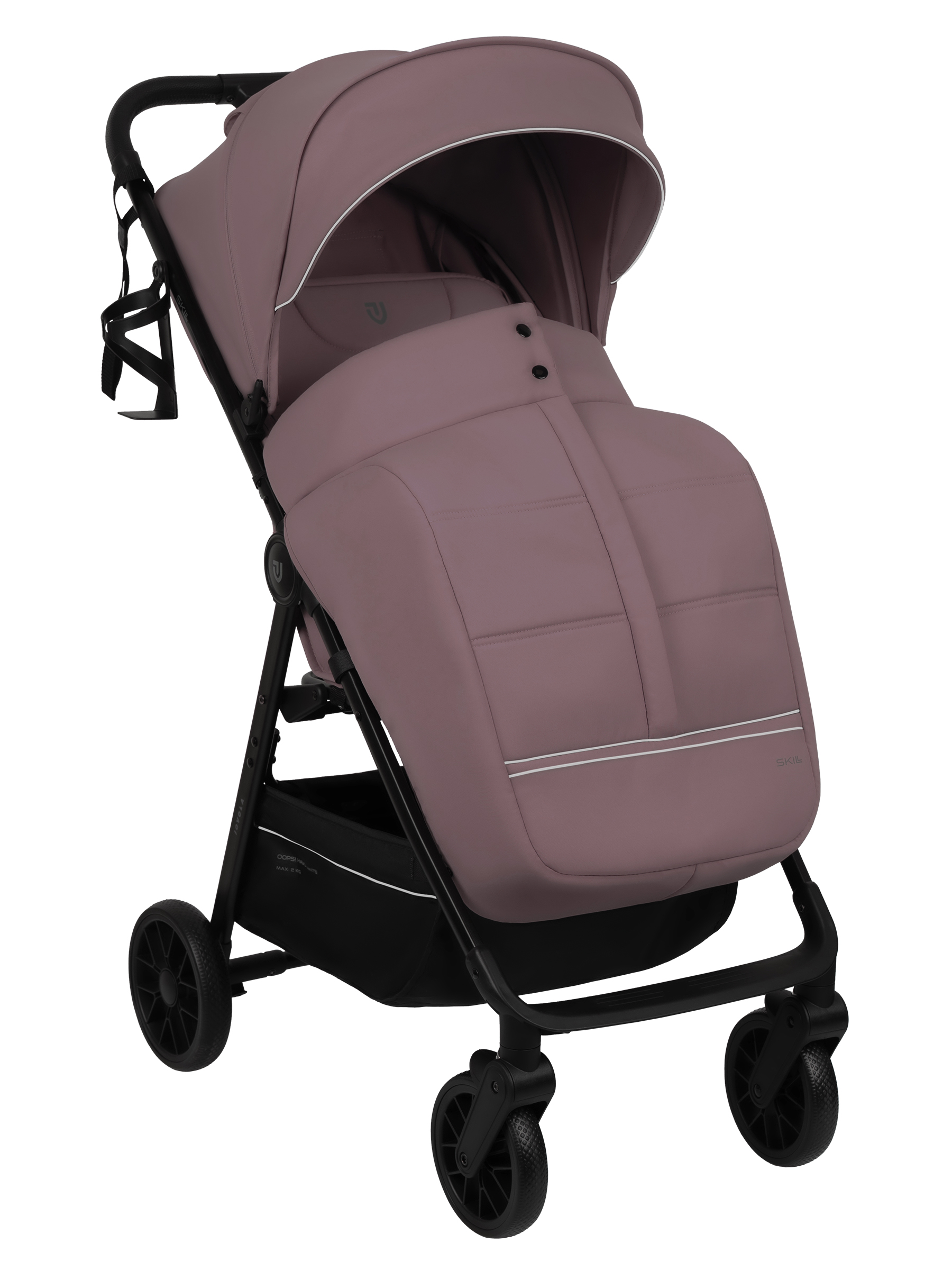 Коляска прогулочная JOVOLA Skill розовый - фото 6