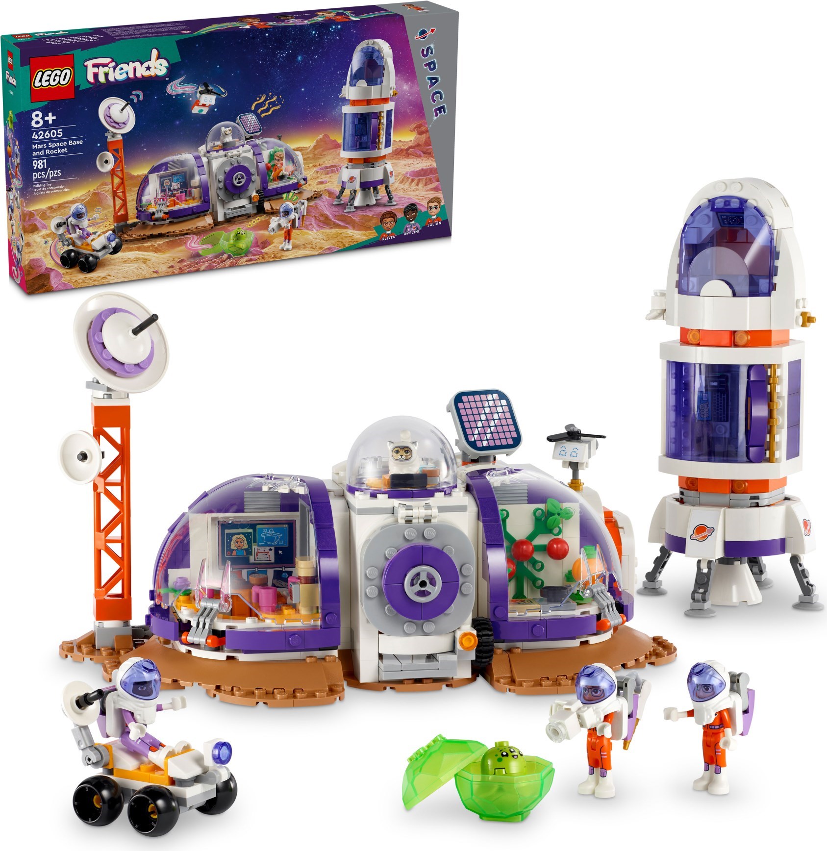 Изображение товара LEGO Friends Ракета и база на Марсе 42605 - космический конструктор для детей Изображение товара LEGO Friends Ракета и база на Марсе 42605 - космический конструктор для детей