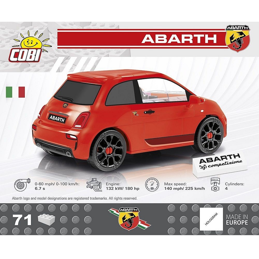 Конструктор COBI Автомобиль Abarth - фото 7