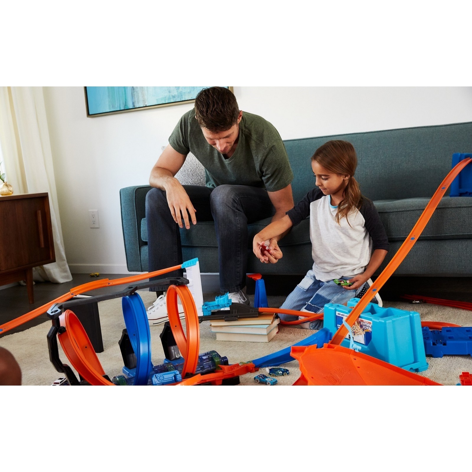 Базовый набор Hot Wheels аксессуаров для трека с машинкой в ассортименте DNH84 - фото 43