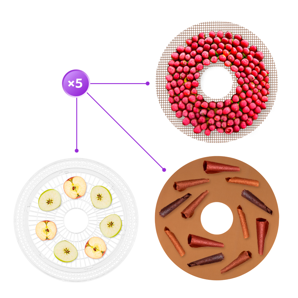 Сушилка для овощей и фруктов KITFORT КТ-1996 - фото 5