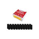 Нитки для шитья Develia армированные 40ЛШ 200 м швейный набор 20 штук с иголками черные