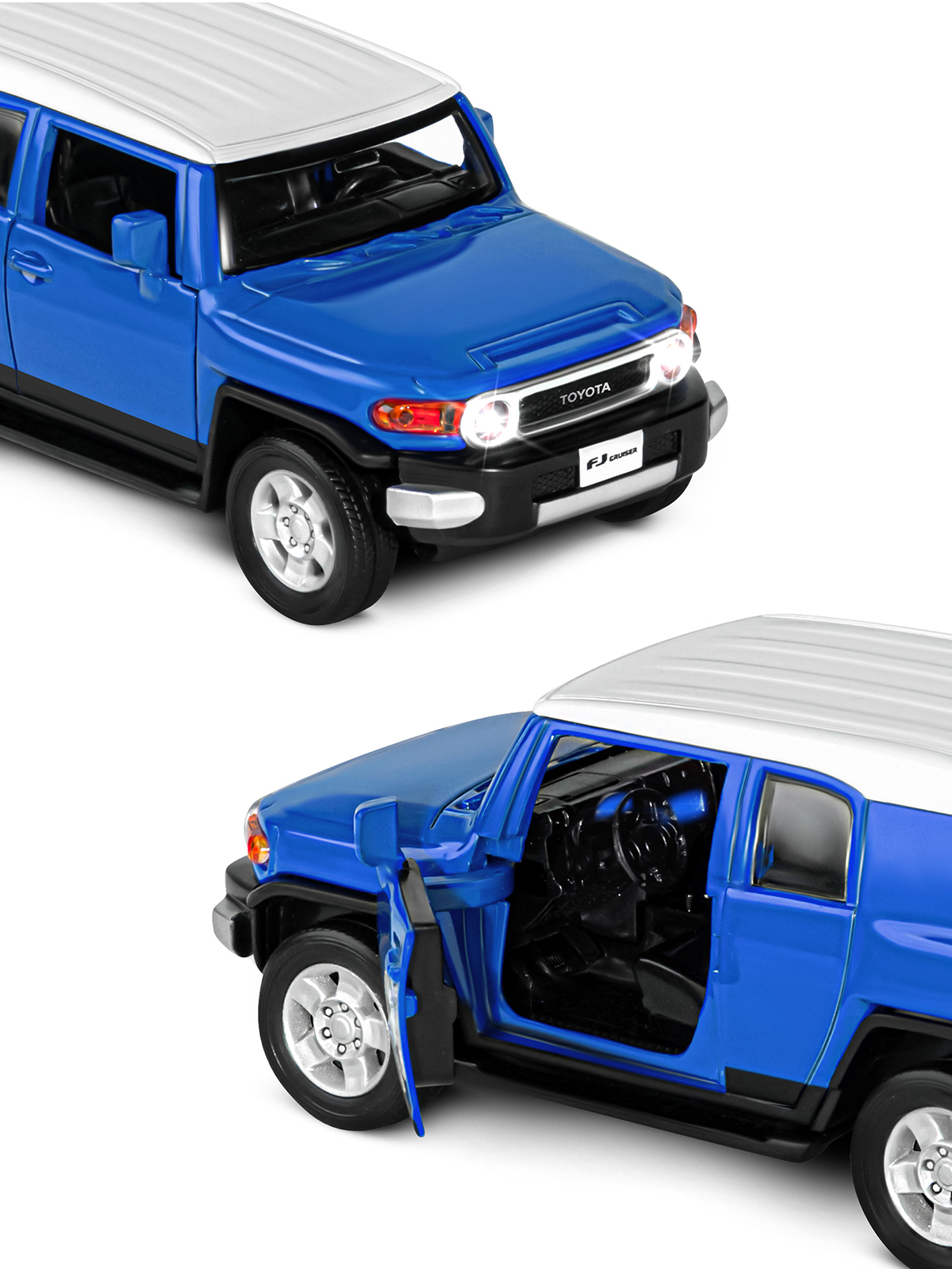 Внедорожник АВТОпанорама Toyota FJ Cruiser 1:32 JB1251138 - фото 13