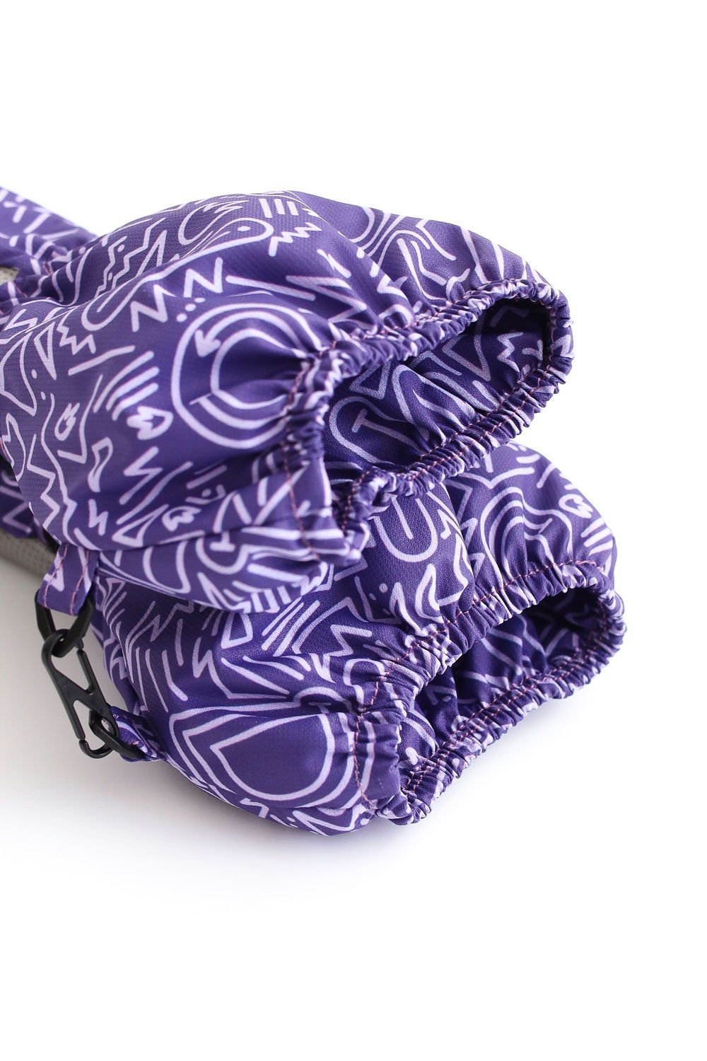 Варежки MINIDINO Краги зима принт Дудл виноград/серый Е2 - фото 2