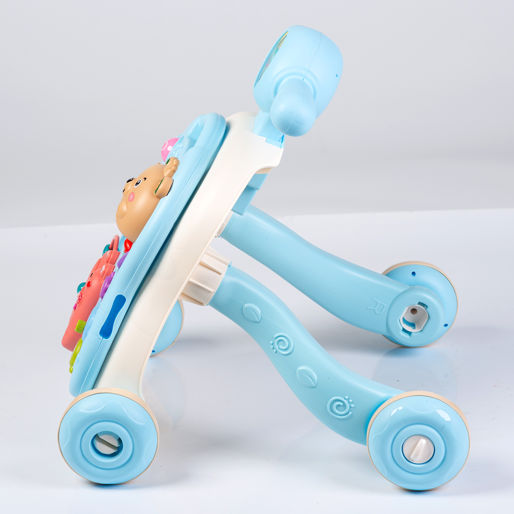 Каталка Babyhit с ручкой голубой - фото 14