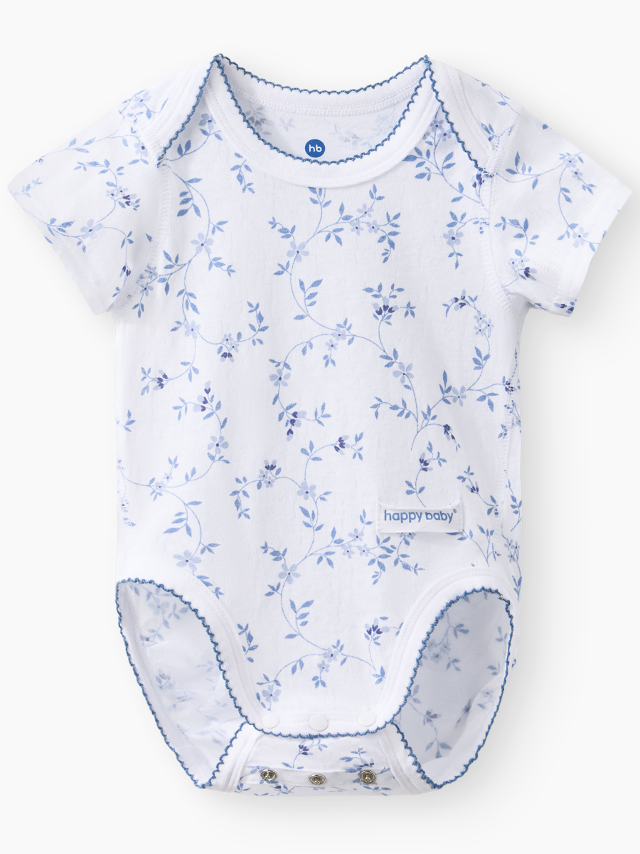 Боди 2 шт Happy Baby 90154-0_blue-flowers - фото 6