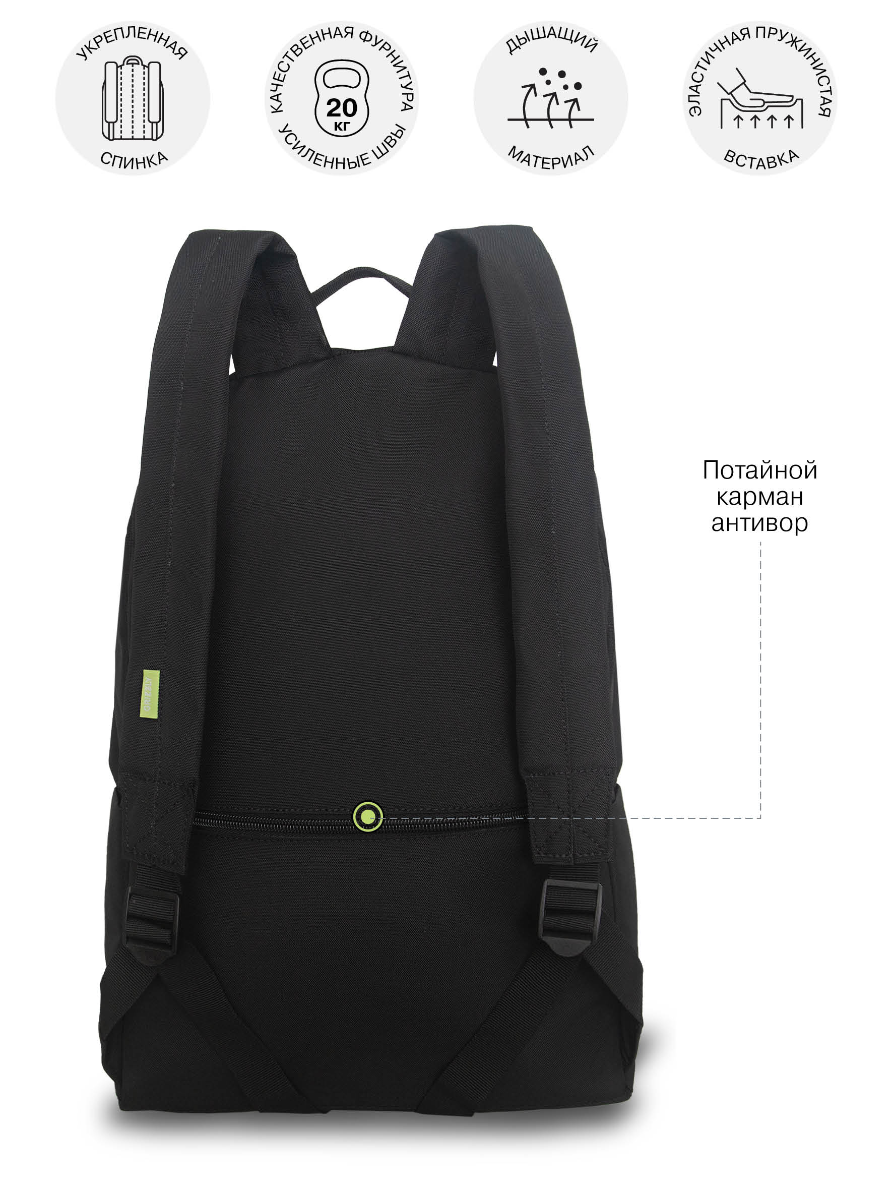 Рюкзак Grizzly для мальчика - фото 8