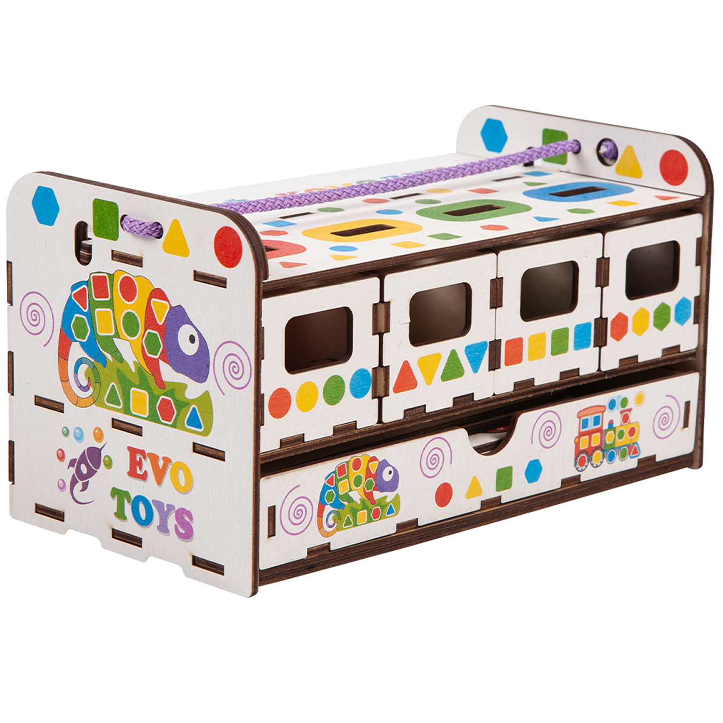 Игрушка Evotoys сортер 150 фишек - фото 17