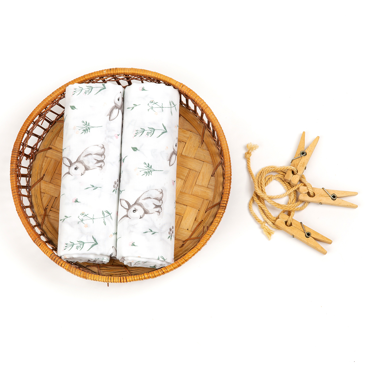 Пелёнка inlovery муслин 130x90 см 2 шт. - фото 11