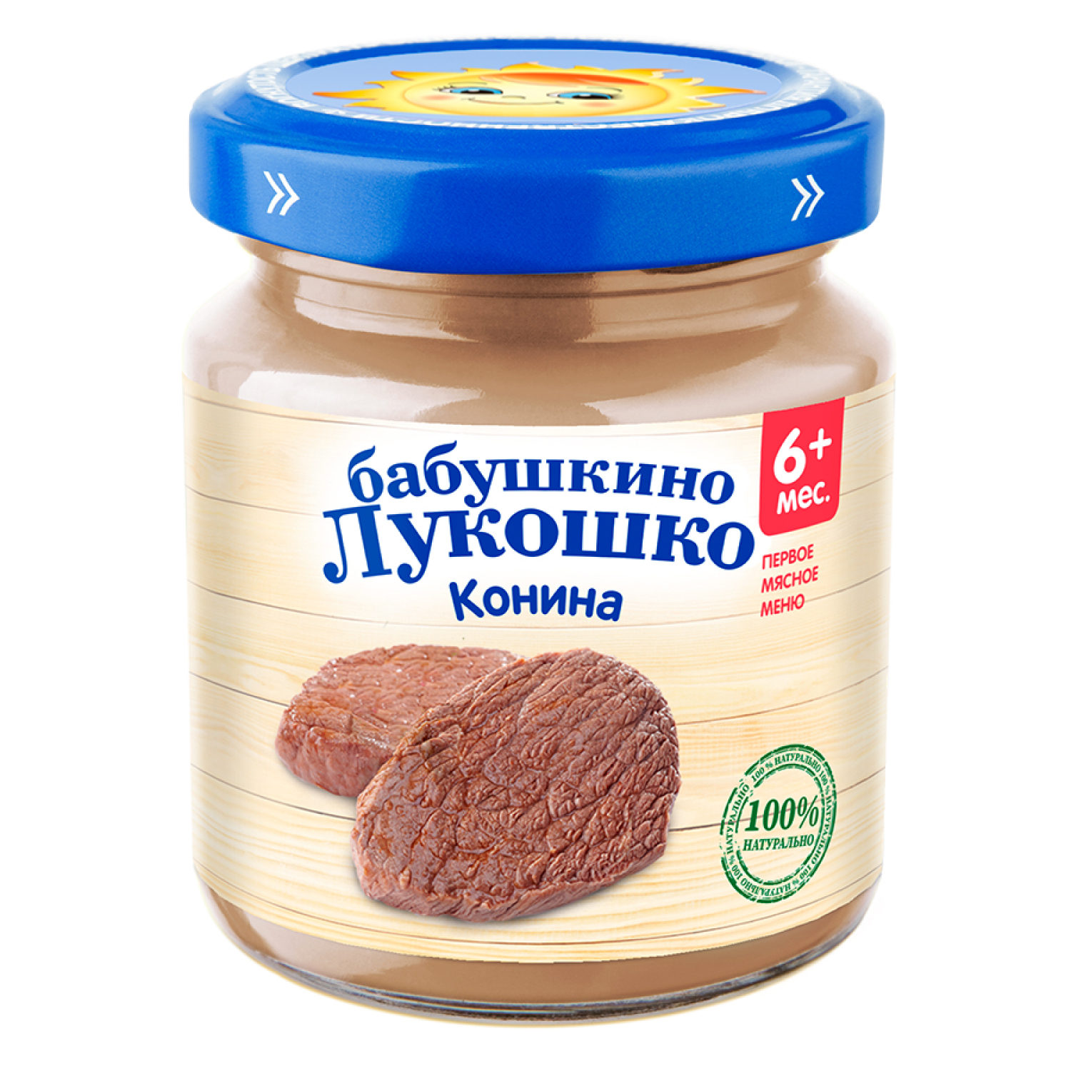 Пюре Бабушкино лукошко Конина с 6 мес 100 г - фото 1