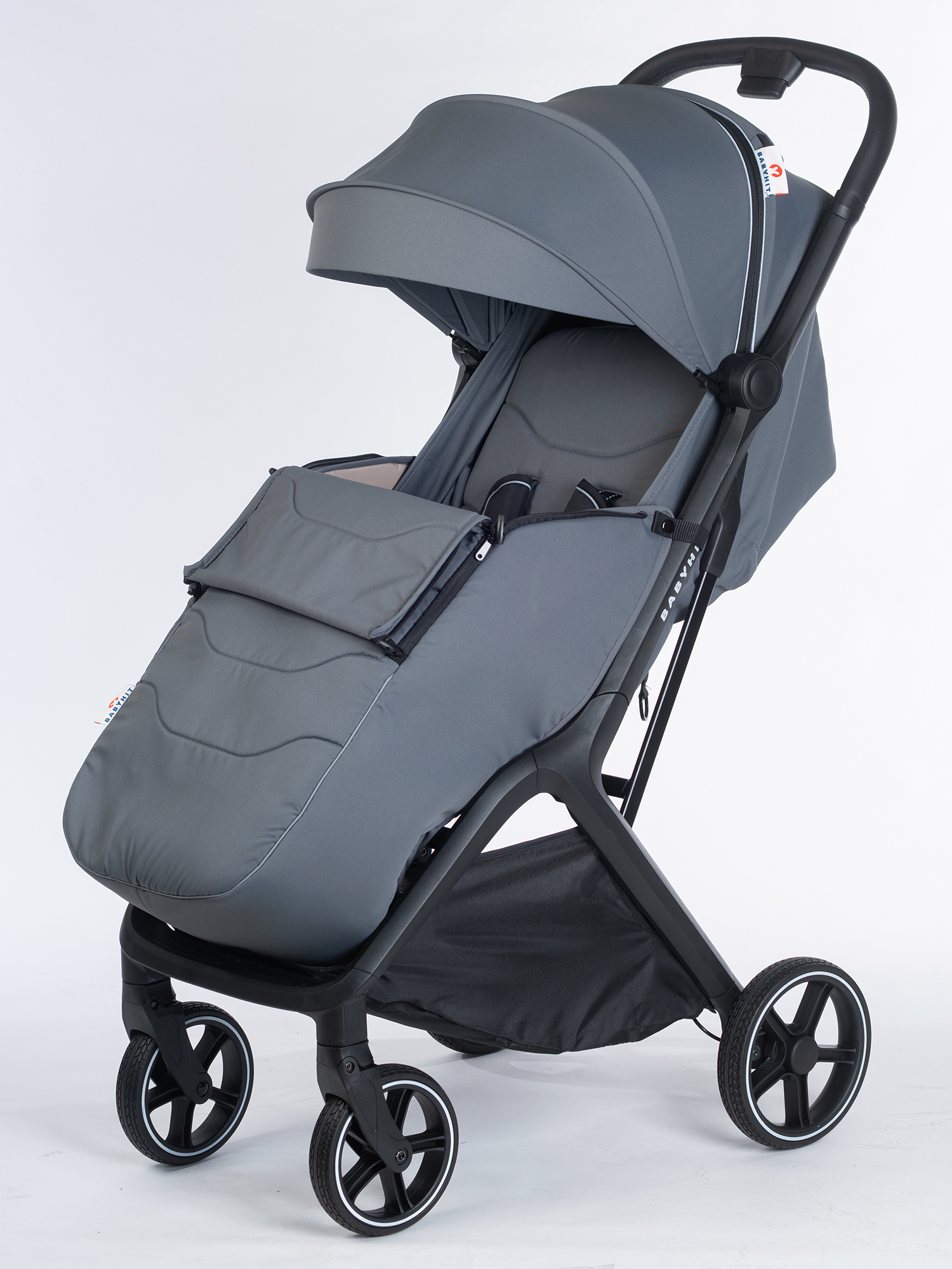Коляска прогулочная Babyhit Santour серый - фото 4