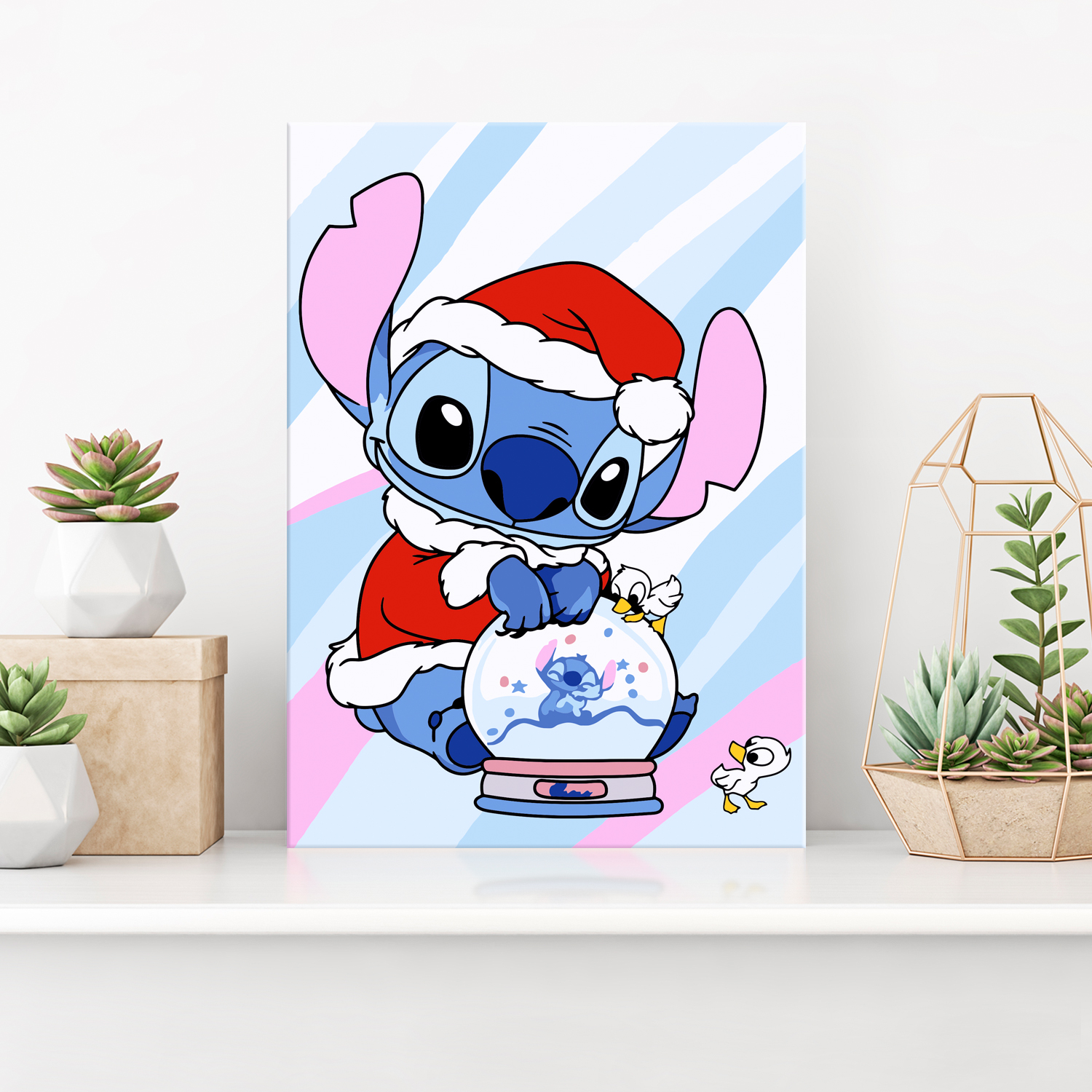 Картина по номерам Hobby Paint Стич и рождественский шар в ассортименте - фото 3