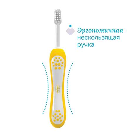 Зубная щетка классическая Chicco от 6 мес. 2 шт.