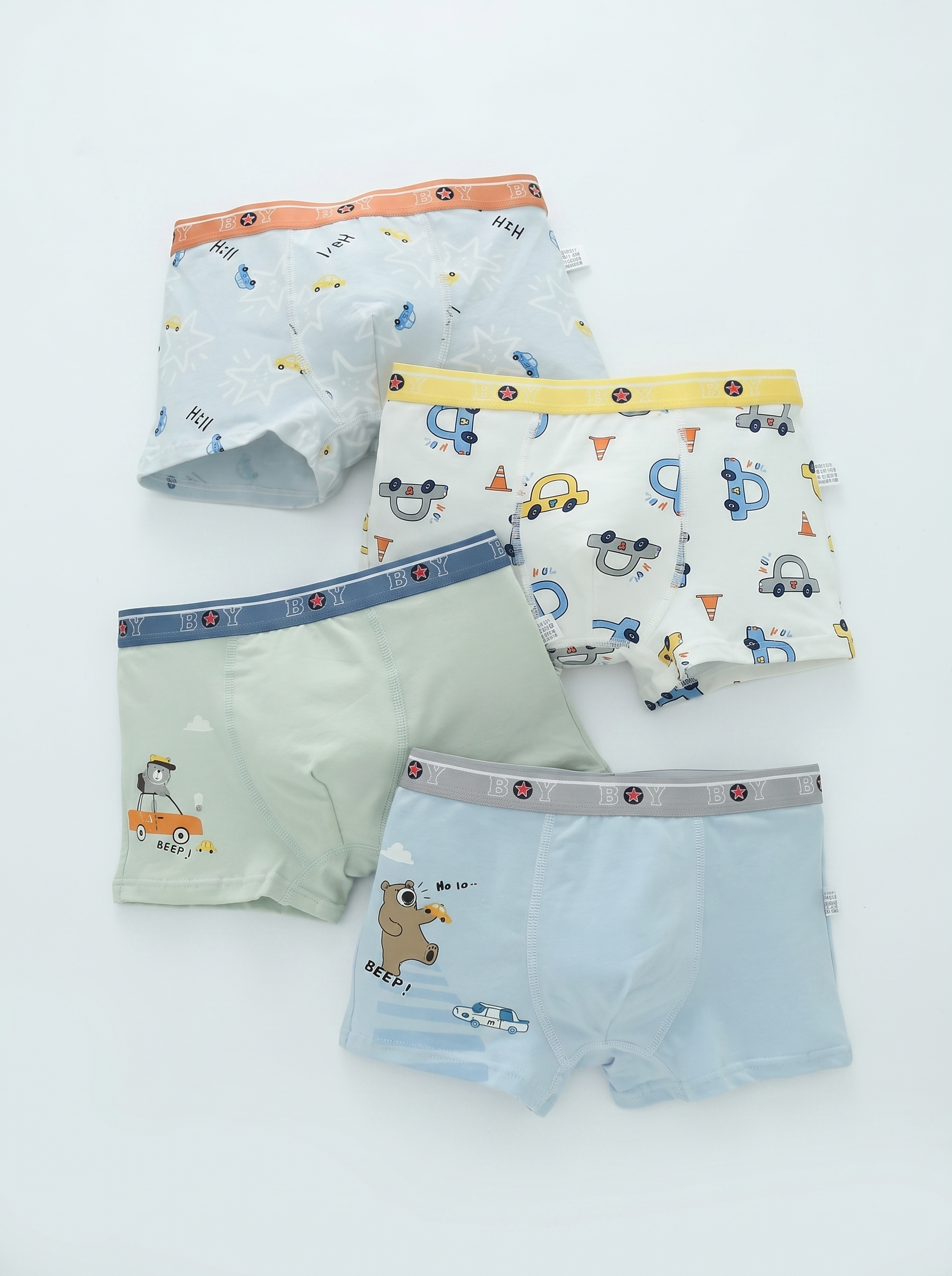 Трусы 4 шт Bambooland Boxer-Carsxiang - фото 1