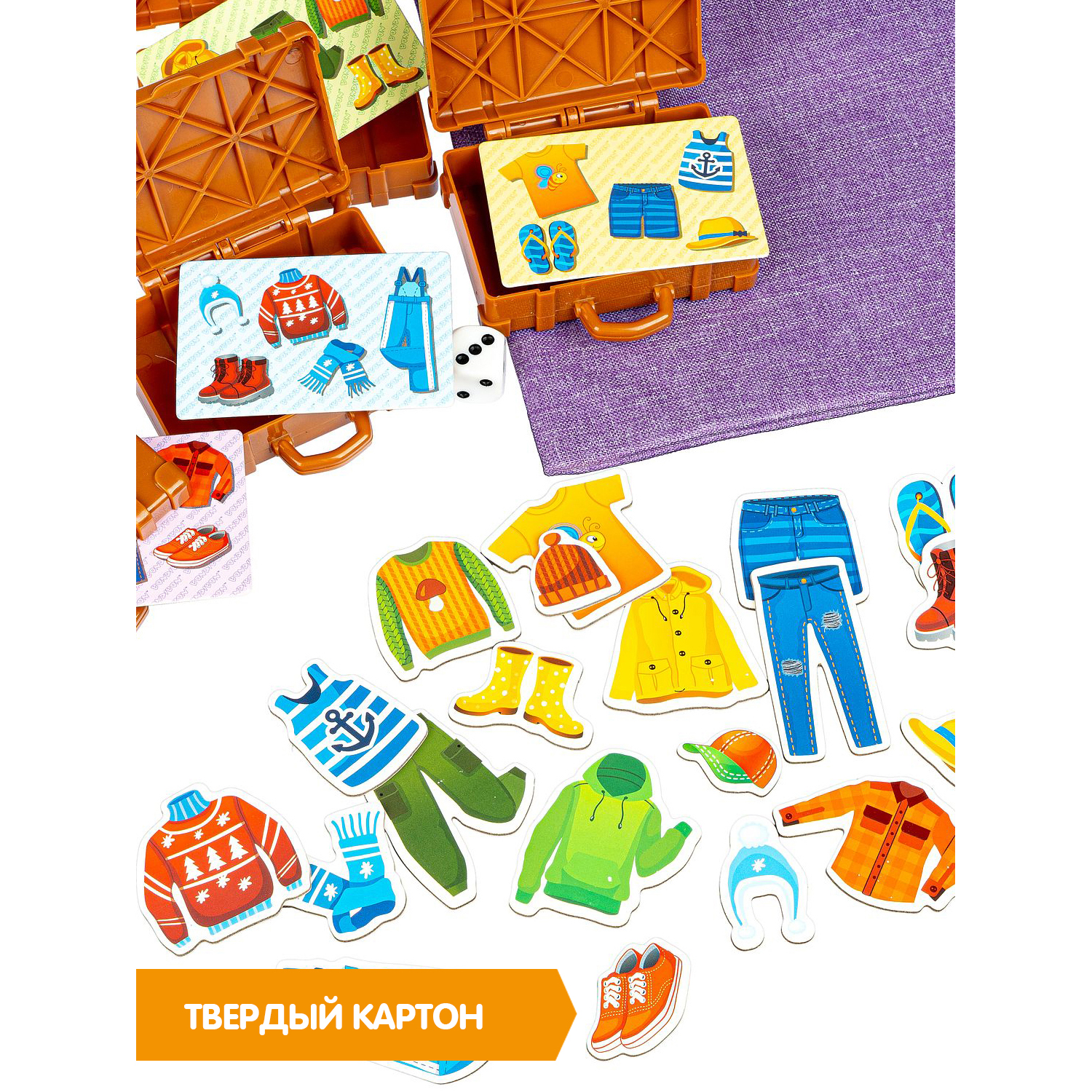 Настольная игра Bondibon для компании Четыре чемодана - фото 6