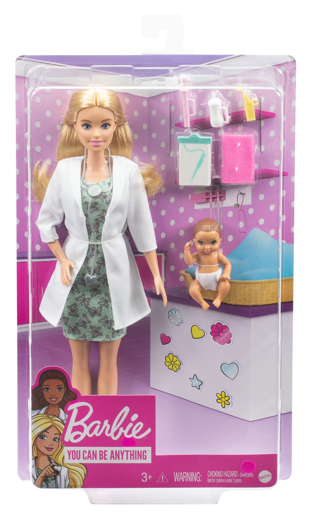 Кукла классическая Barbie Baby Doctor Детский врач GVK03 GVK03 - фото 2