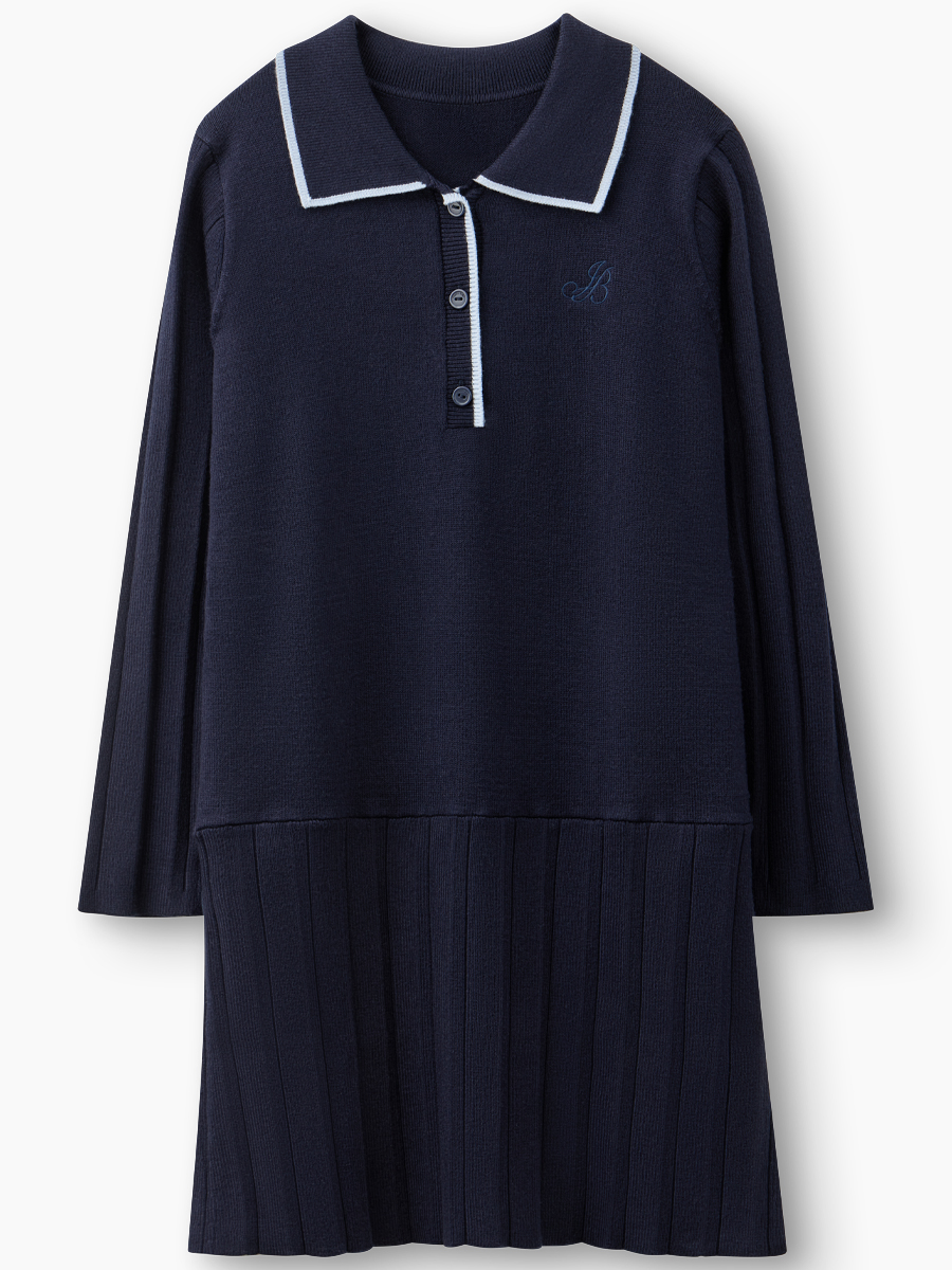 Платье Happy Baby 88404-1_dark blue - фото 1