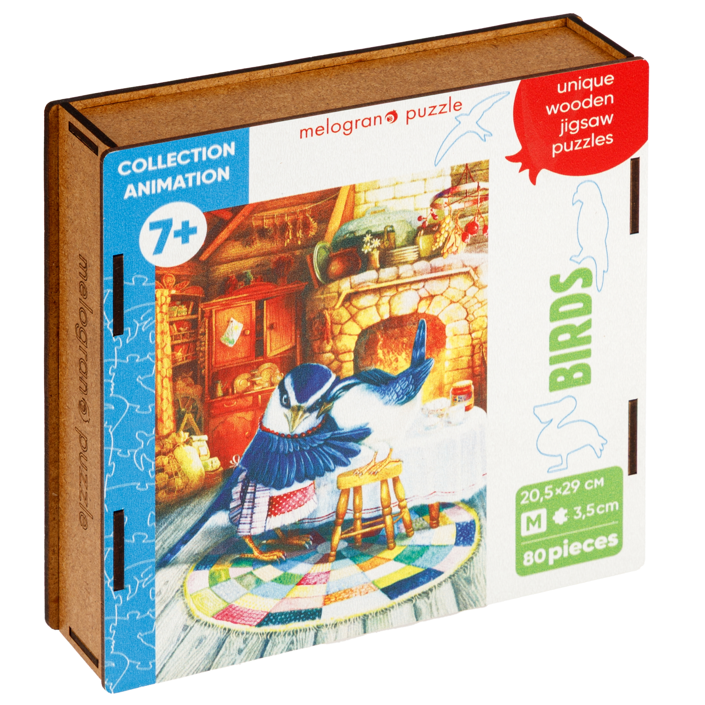 Пазл 1TOY Уютный птичий дом 80 дет. деревянный - фото 8