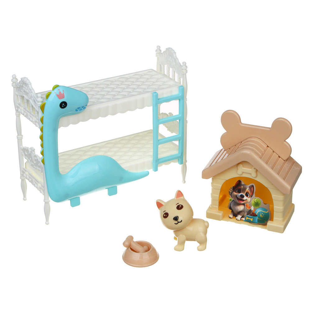 Кукла мини Игроленд с аксессуарами и питомцем 436-172 - фото 7