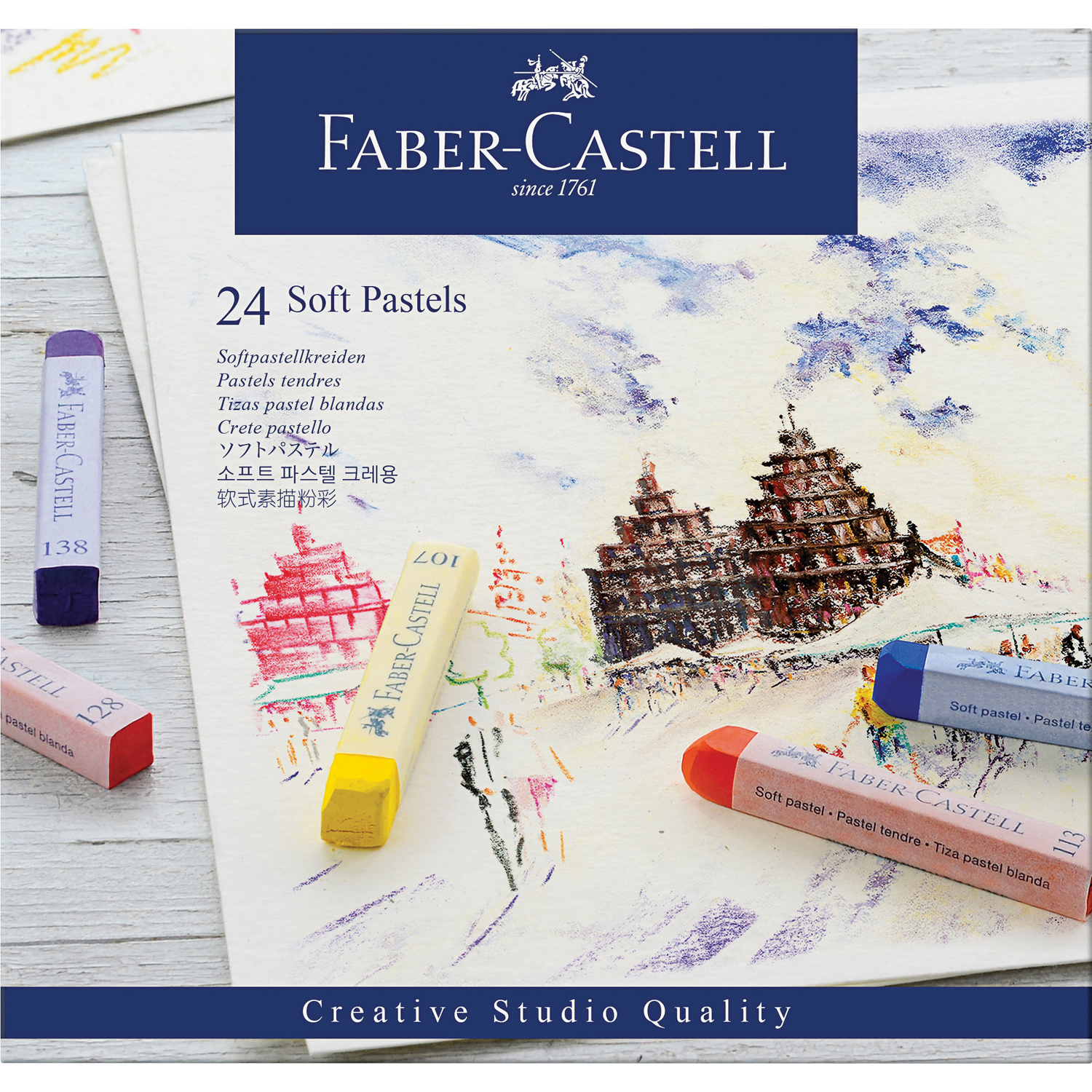 Пастель сухая Faber Castell 24 шт. - фото 1