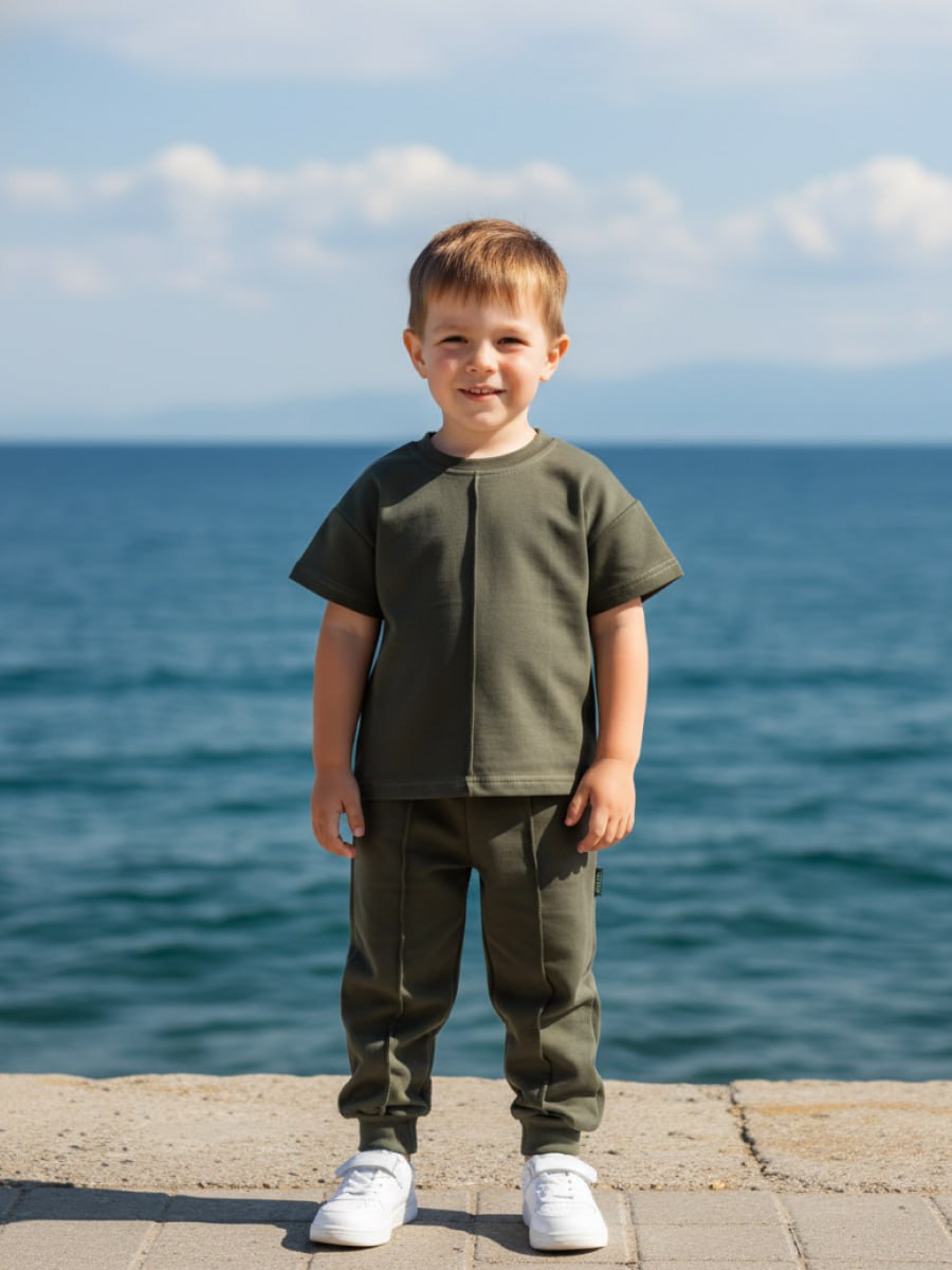 Спортивный костюм VEDDI 2080/6041фп-2024-9-12 хаки - фото 5