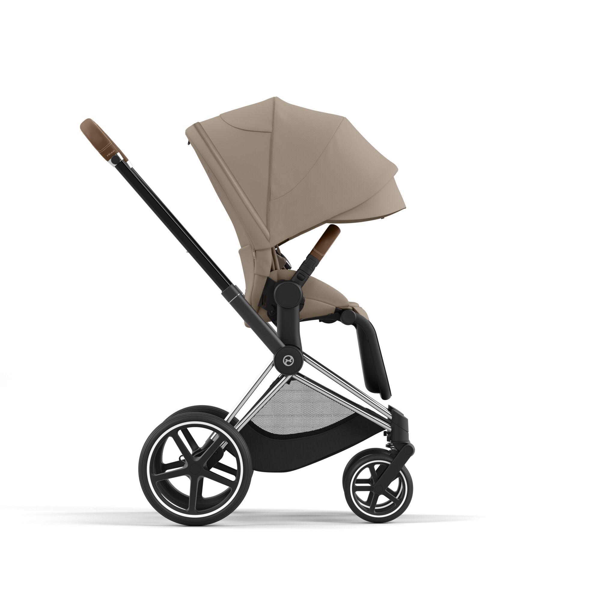 Коляска 2в1 Cybex Priam IV Chrome Brown бежевый - фото 9