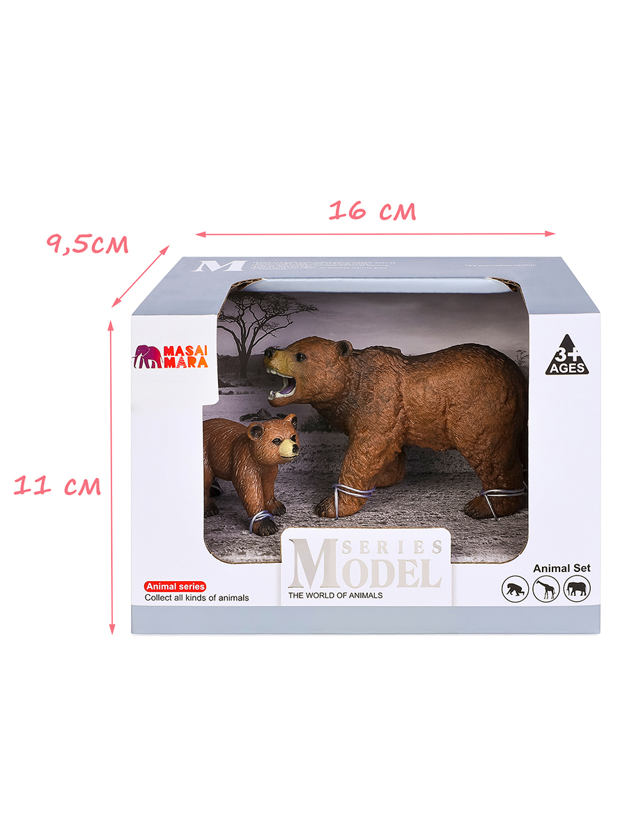 Игровой набор Masai Mara Семья бурых медведей - фото 8