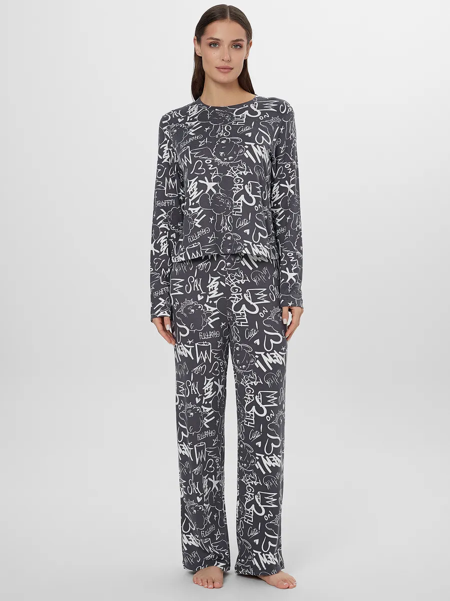 Пижама Mark Formelle (Марк Формэль) 592468-1/граффити на графите - фото 1