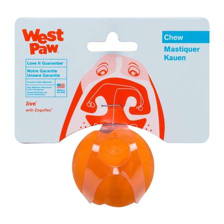 Игрушка для собак West Paw Zogoflex Jive Мячик XS Оранжевый