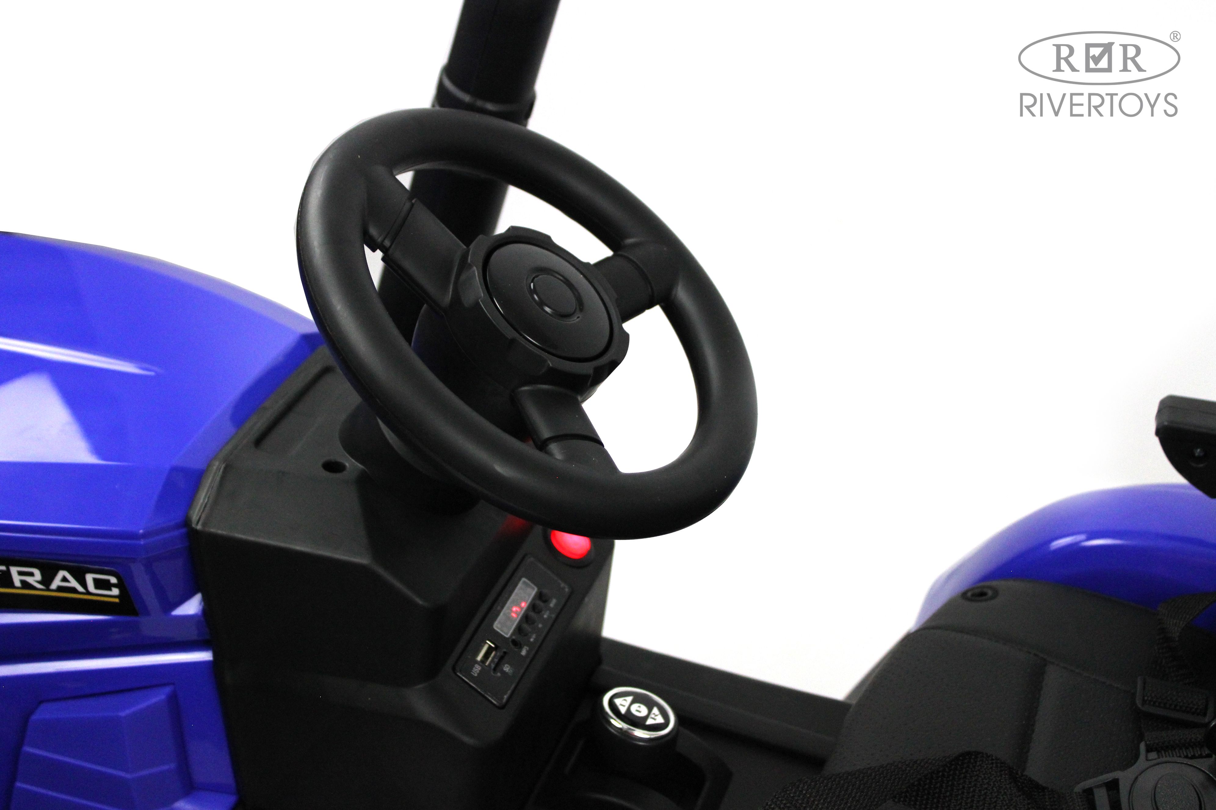 Электромобиль RIVERTOYS O555OO-BLUE С пультом ДУ - фото 15