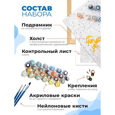Картина по номерам Play market Жирафы