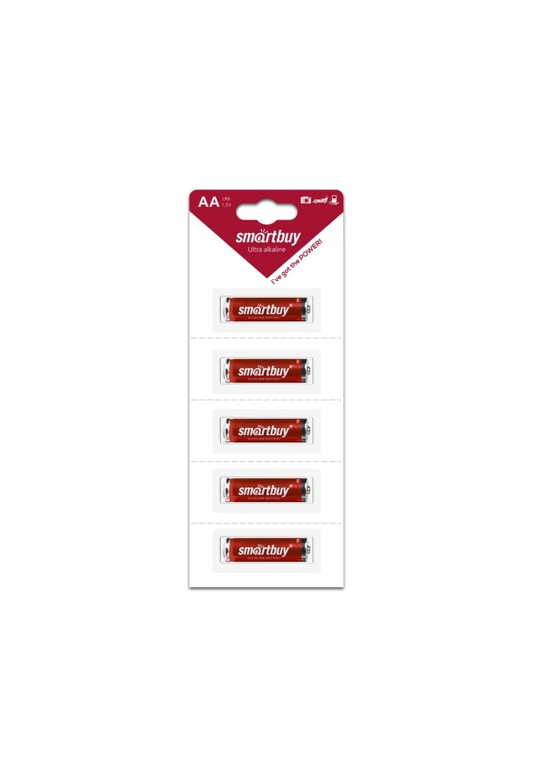 Элемент питания Smartbuy LR6 - 5 шт. в упаковке - фото 1