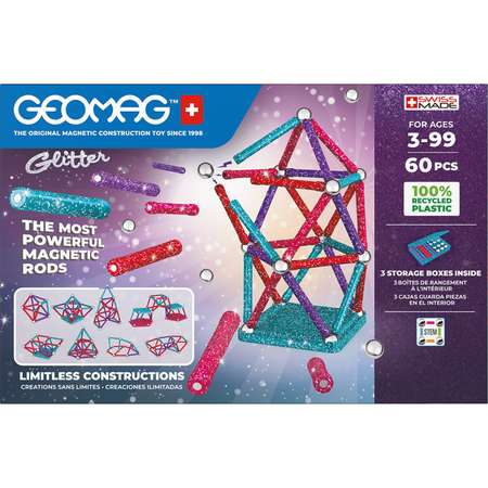Конструктор Geomag магнитный 60 дет.