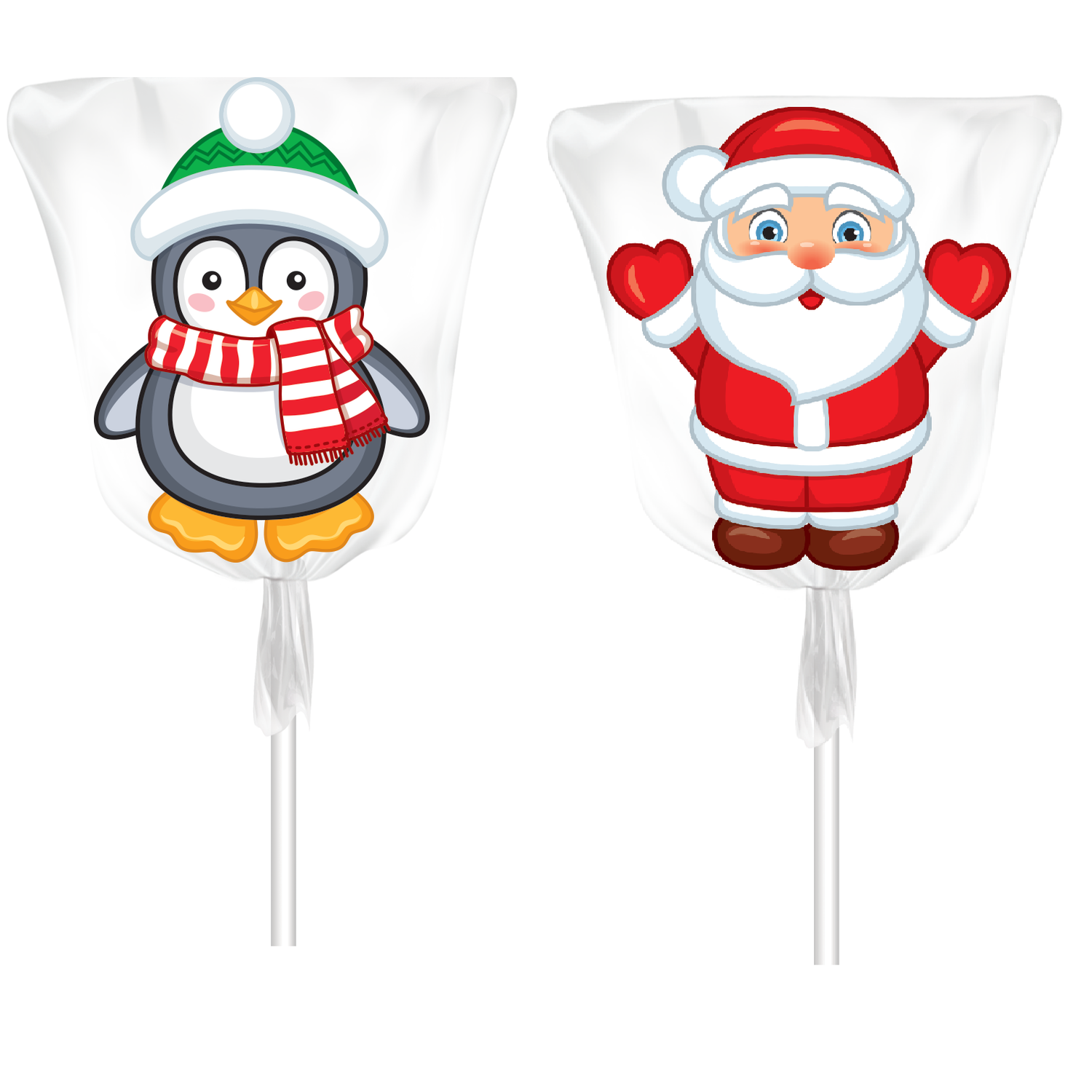 Карамель фигурная Конфитрейд в форме Деда Мороза/Пингвина 20г в ассортименте - фото 1