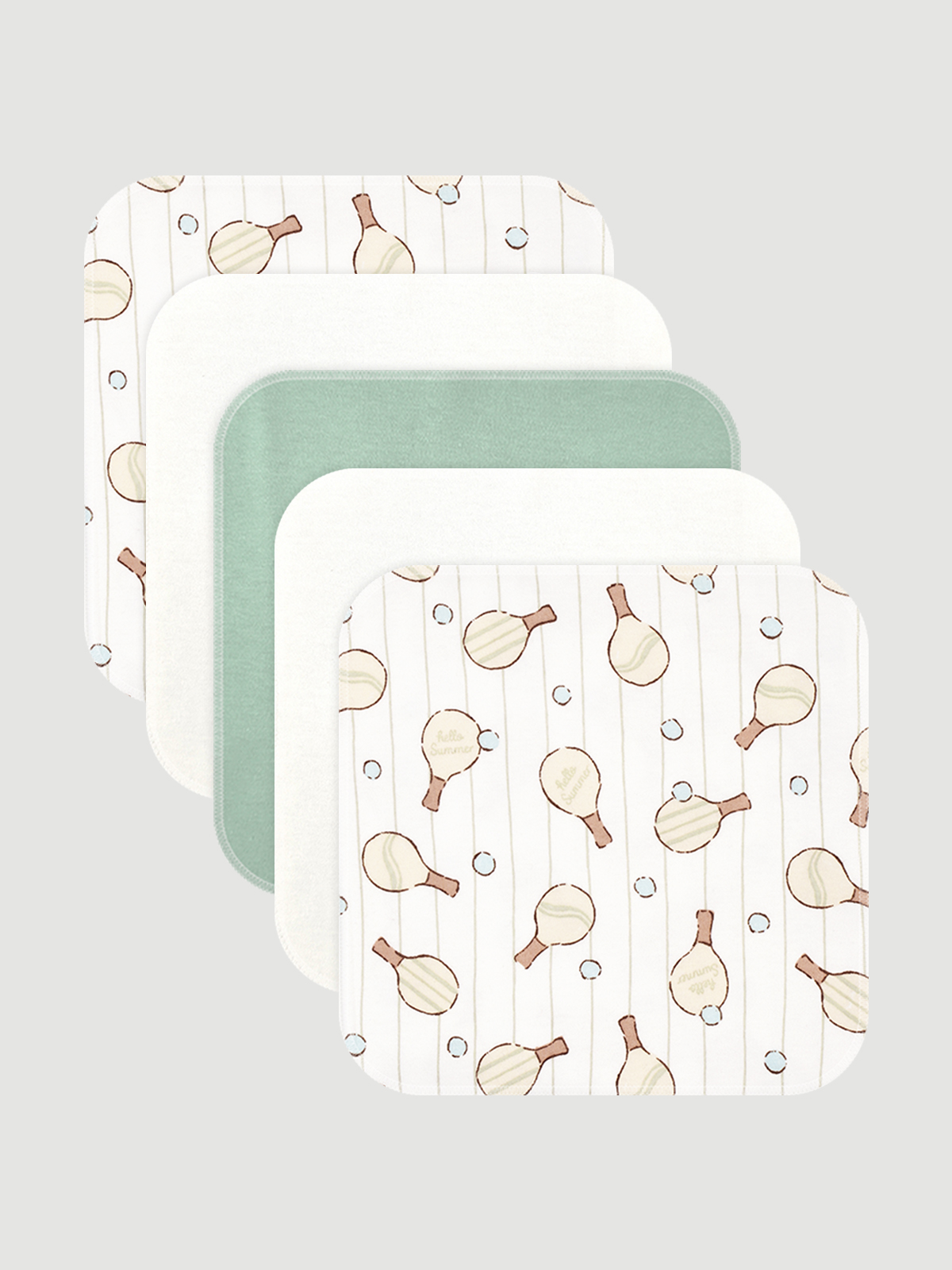 Нагрудник Mjolk текстиль 5 шт. - фото 1