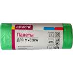 Мешки для мусора Attache ПНД 30л 10мкм зеленые 50x60см 5 руллонов по 30 шт